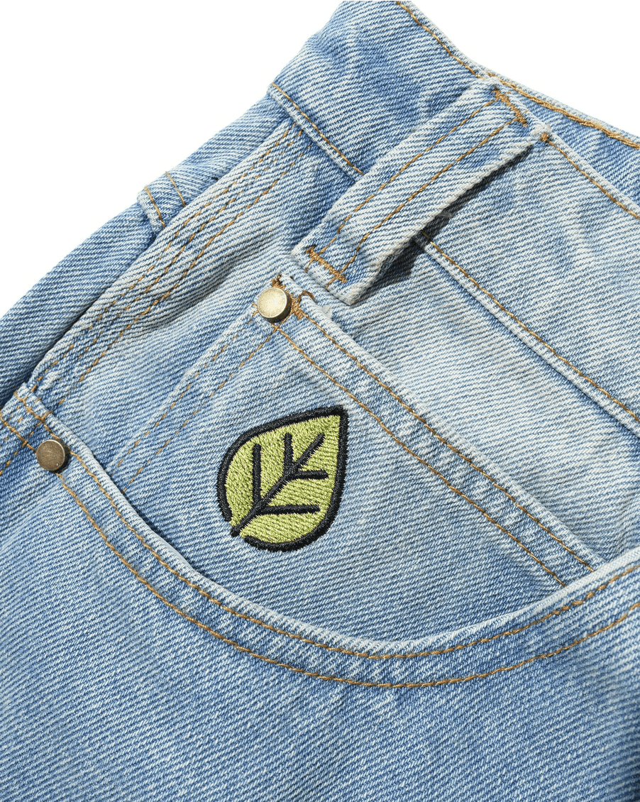 Butter Goods BUTTER Weathergear Denim Jeans, Distressed Indigo sz 32 Size US 32 / EU 48 - 3 Thumbnail