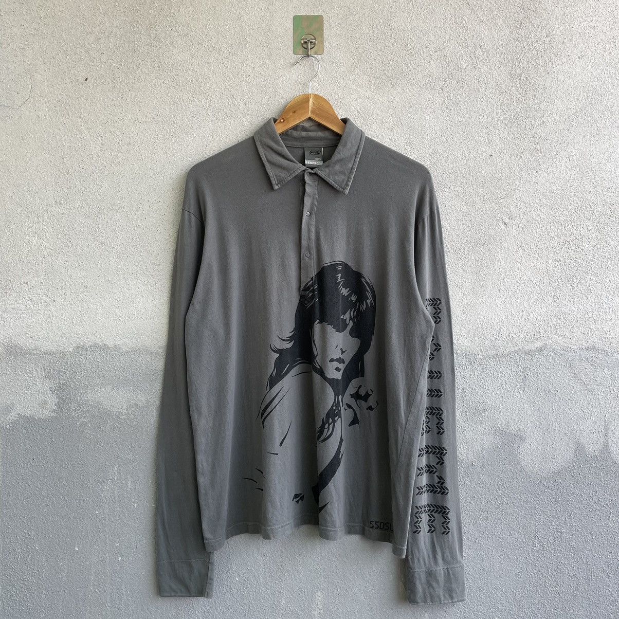 Diesel Vintage Y2K Diesel Save Me Collar Shirt Size US XL / EU 56 / 4 - 1 Thumbnail