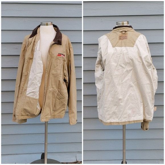 Vintage Vintage 90s y2k Case Agriculture Tan Chore Jacket Barn Farm Size US XL / EU 56 / 4 - 3 Thumbnail