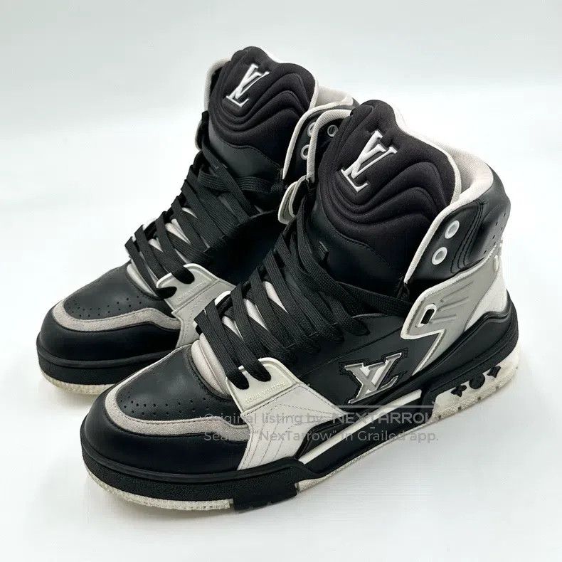 Louis Vuitton Louis Vuitton Black, white and grey panda high-top board s Size US 6.5 / EU 39-40 - 2 Thumbnail