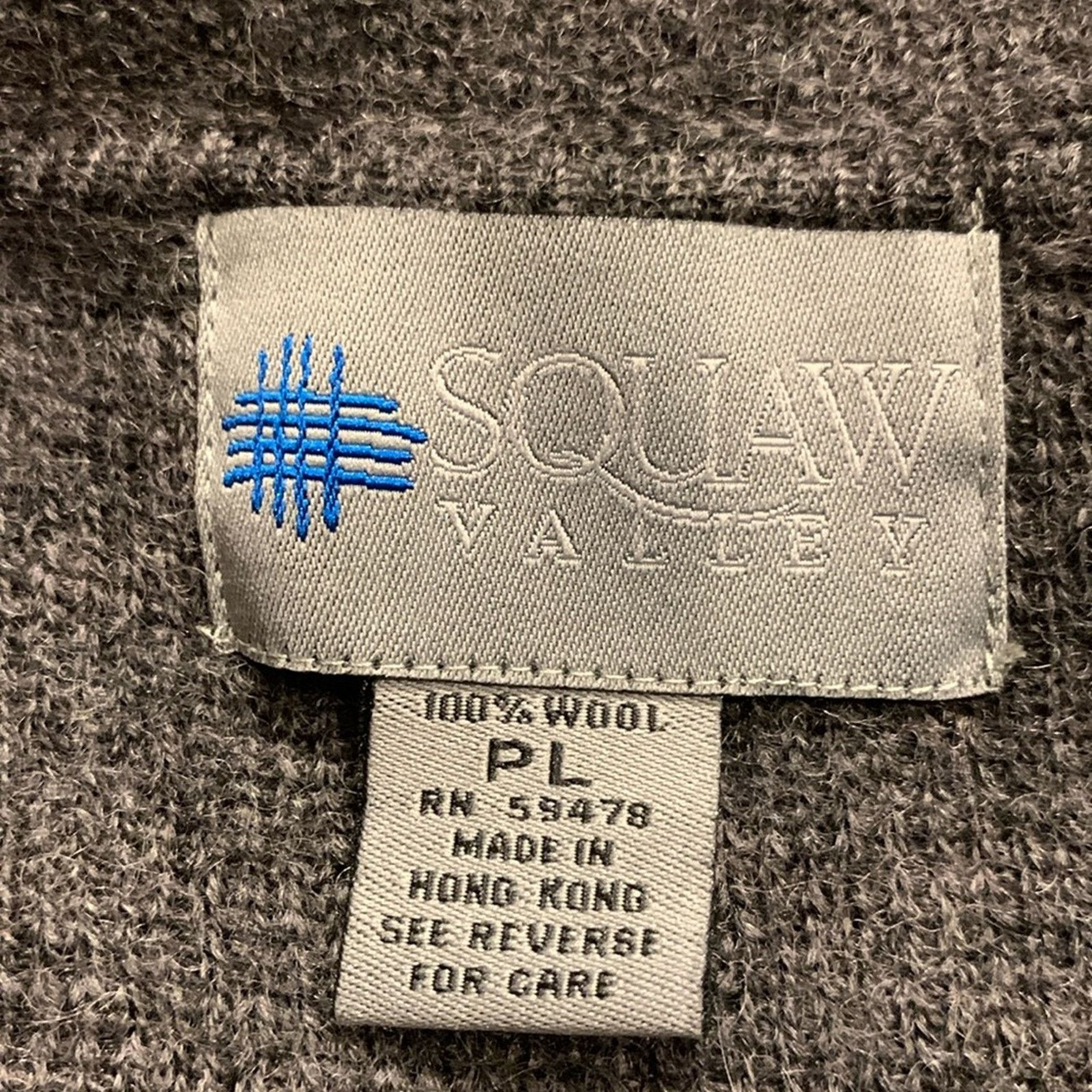Vintage Squaw Valley gray wool cardigan sweater with whipstitch trim Size L / US 10 / IT 46 - 3 Thumbnail