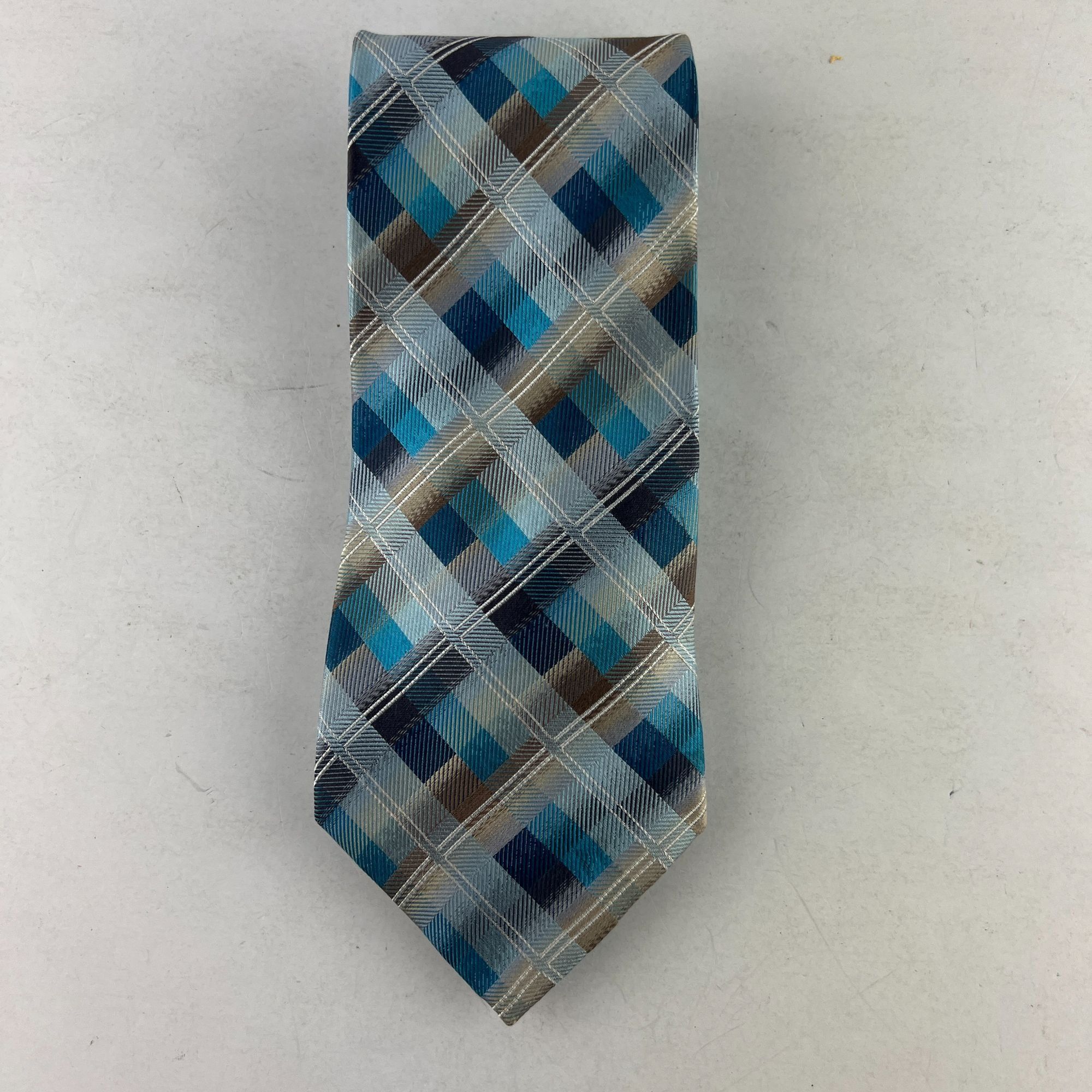 Other StateMents Blue Aqua Geometric Necktie Tie Size ONE SIZE - 2 Thumbnail