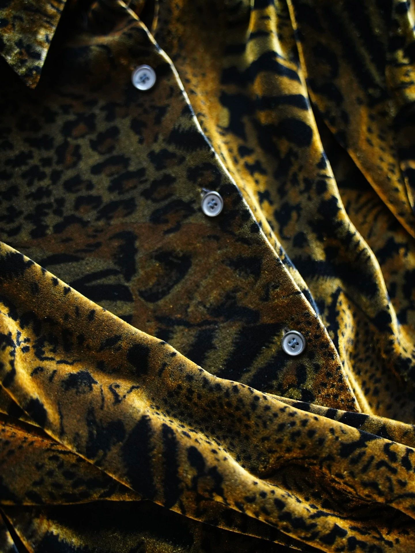 Vintage Vintage Niche Silk Velvet Animal Print Shirt (Pads) Size M / US 6-8 / IT 42-44 - 5 Thumbnail