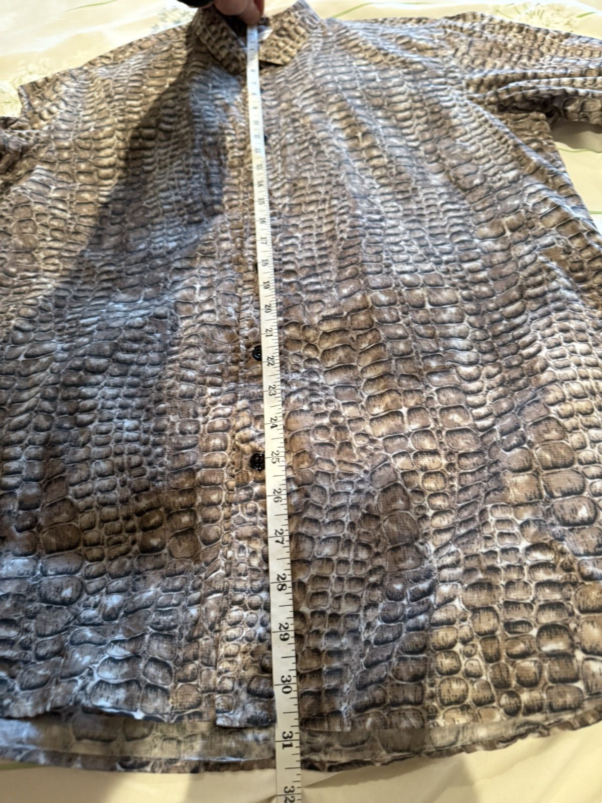 Saint Laurent Paris SS14 Saint Laurent crocodile shirt Hedi Slimane 40 Size US L / EU 52-54 / 3 - 11 Thumbnail