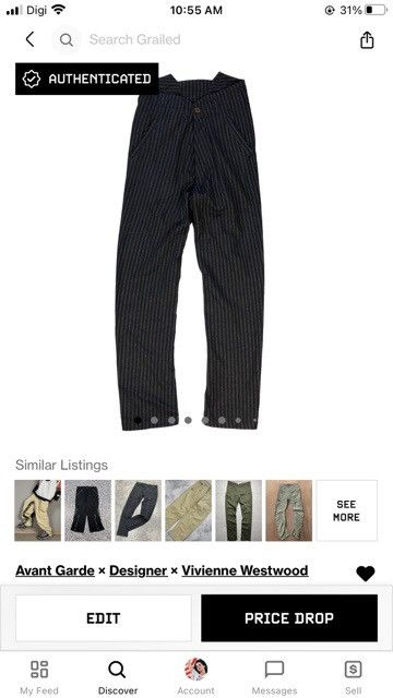 Vivienne Westwood VIVIENNE WESTWOOD MAN STRIPED TROUSERS PANT #5987-216 Size US 30 / EU 46 - 16 Thumbnail