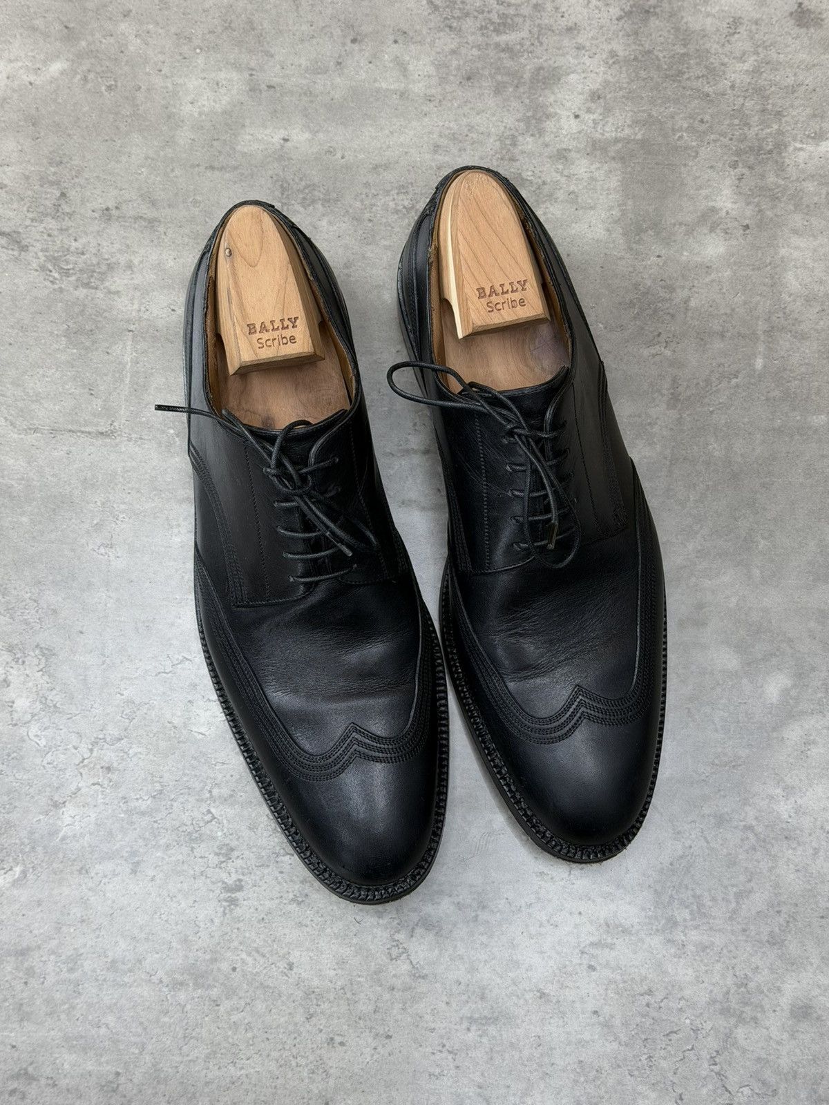 Bally Bally Scribe Black Leather Derby Shoes US 10 Size US 10 / EU 43 - 13 Thumbnail