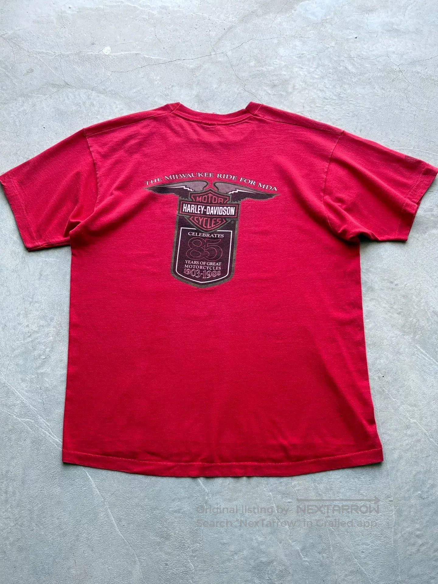 Vintage Vintage 1988 Harley Davidson 85th Tee. Size US XL / EU 56 / 4 - 4 Thumbnail