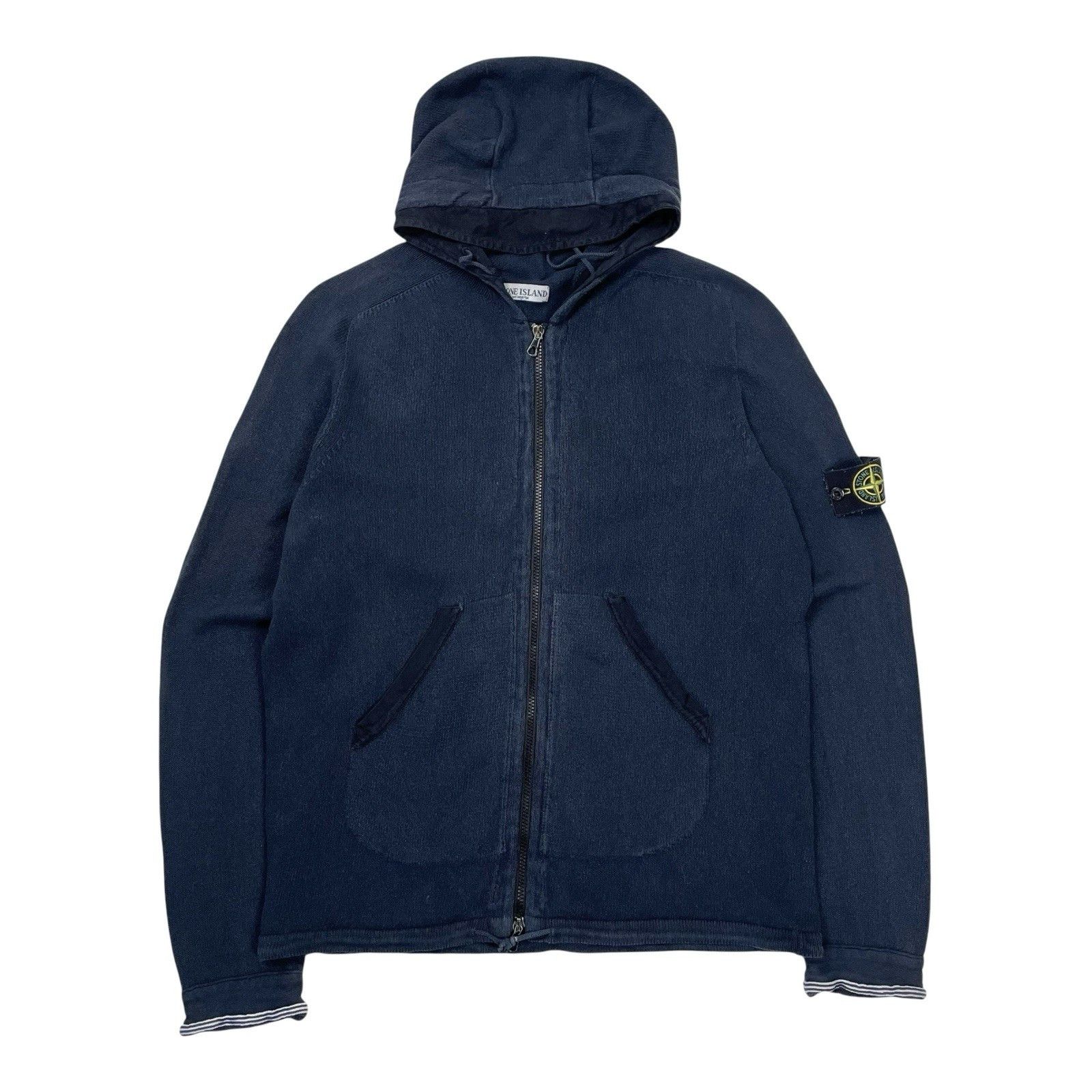 Stone Island Vintage Stone Island Hoodie Full Zip Sweater Knitwear L Size US L / EU 52-54 / 3 - 1 Thumbnail