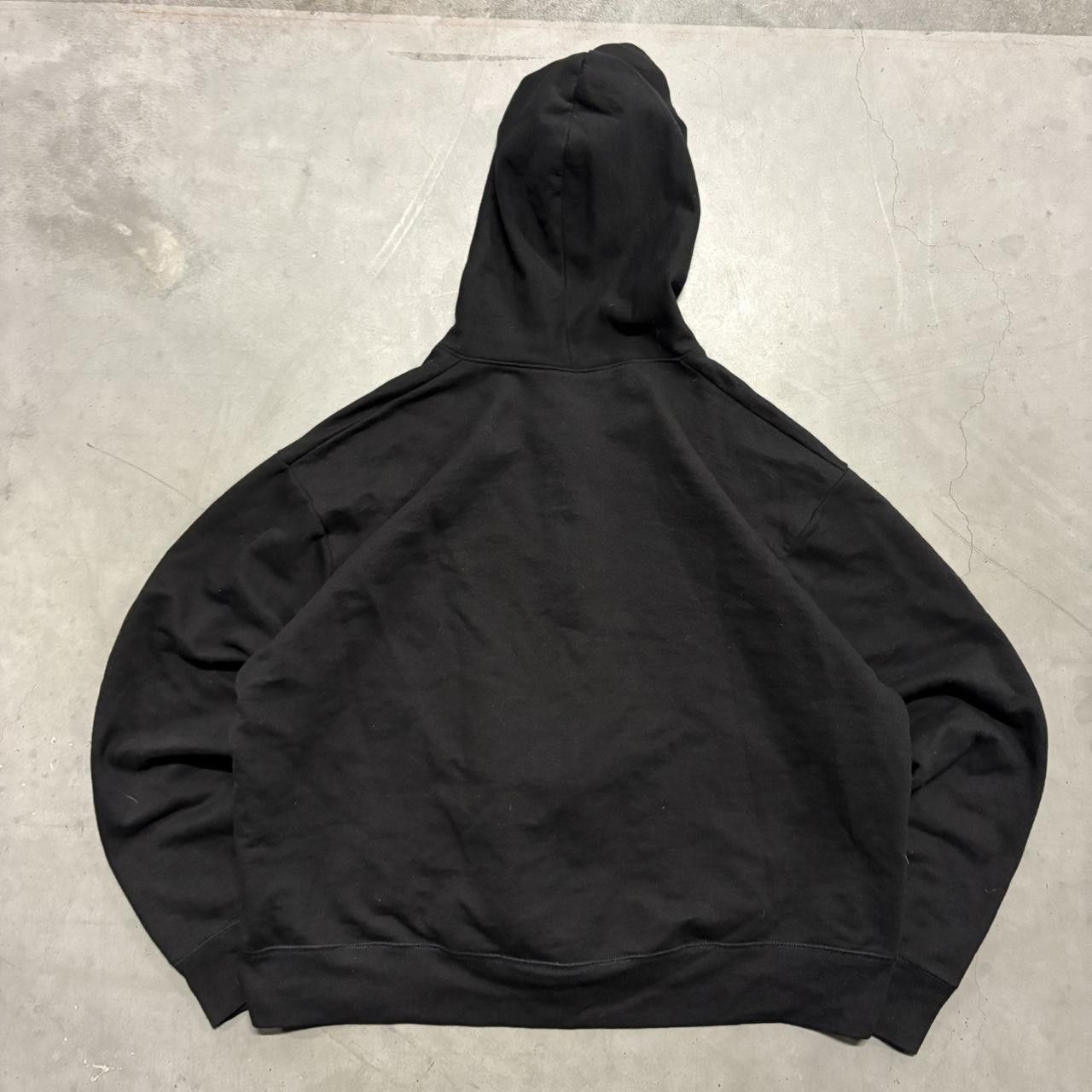 Vintage Crazy Vintage Y2K/2000s Blank Black Minimalist Essential Zipup Hoodie! Size US XXL / EU 58 / 5 - 2 Thumbnail
