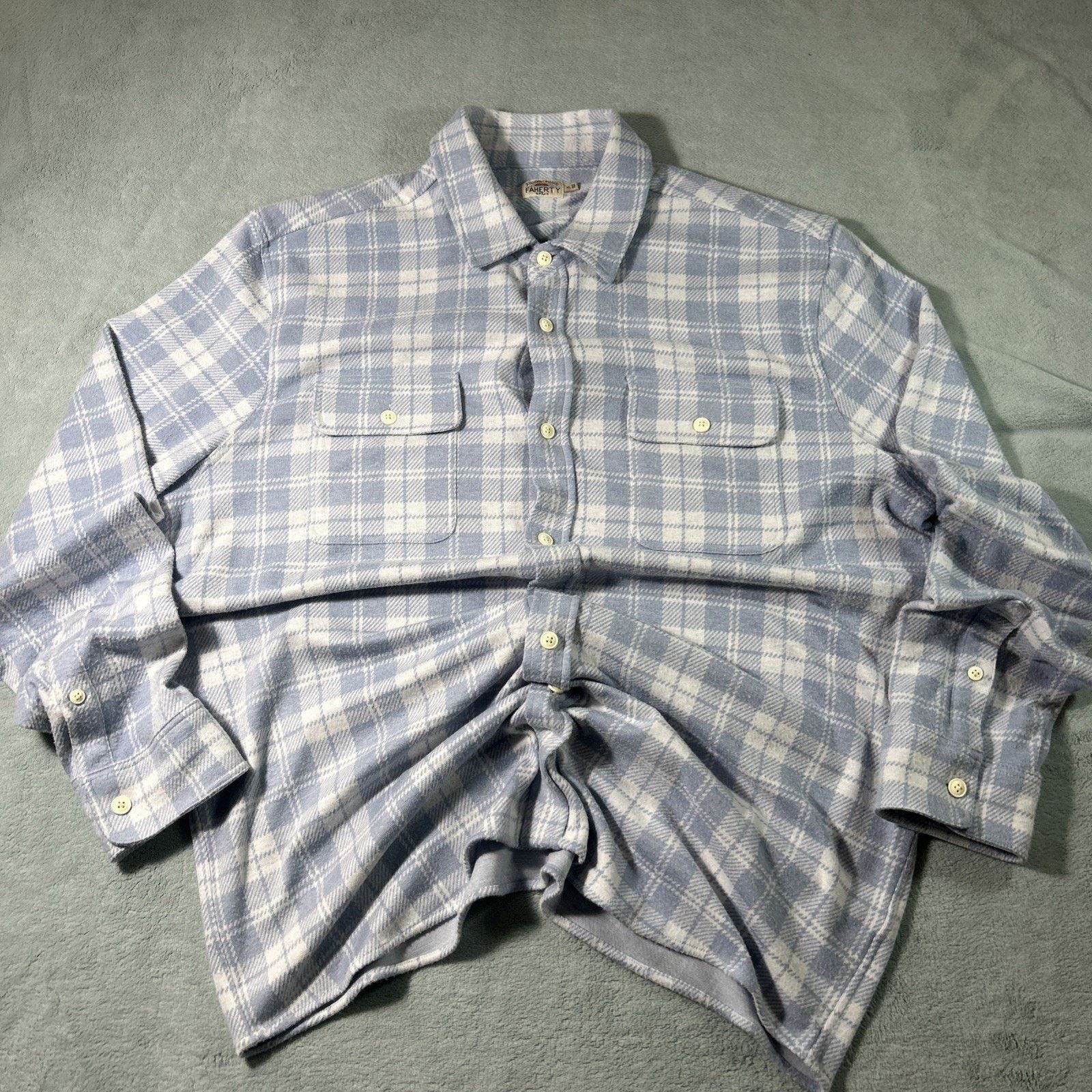 Faherty Faherty Soft Flannel Mens XL Up Match Pocket Lumberjack Size US XL / EU 56 / 4 - 8 Thumbnail