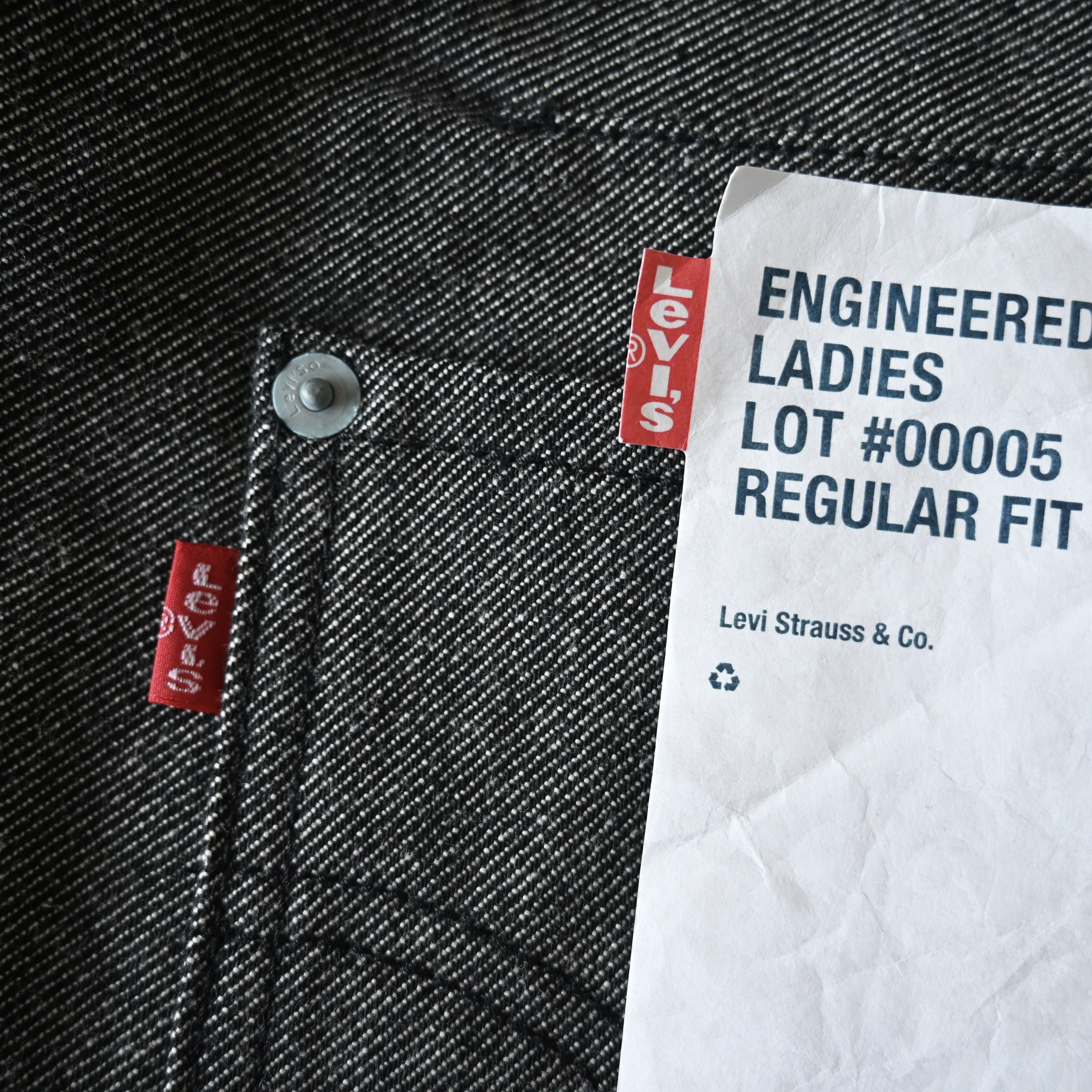 Levi's DEADSTOCK 2000s Levi's ENGINEERED JEANS "REGULAR FIT", black Size 28" / US 6 / IT 42 - 16 Thumbnail