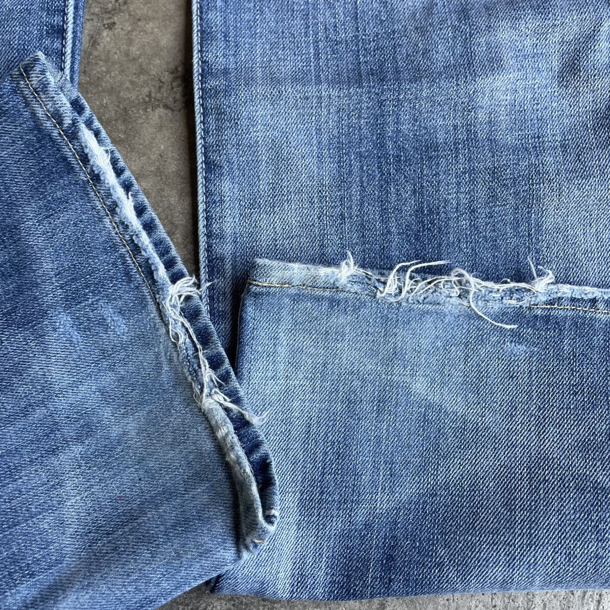 Gap 🔥Vintage Gap Stoned Washed Straight Cut Distress Denim Jeans Size US 31 - 7 Thumbnail
