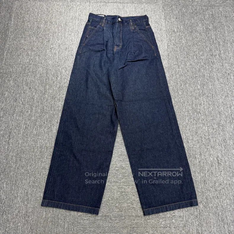 Dries Van Noten Dries Van Noten Leather Patch Wide-leg Jeans Size US 30 / EU 46 - 1 Thumbnail