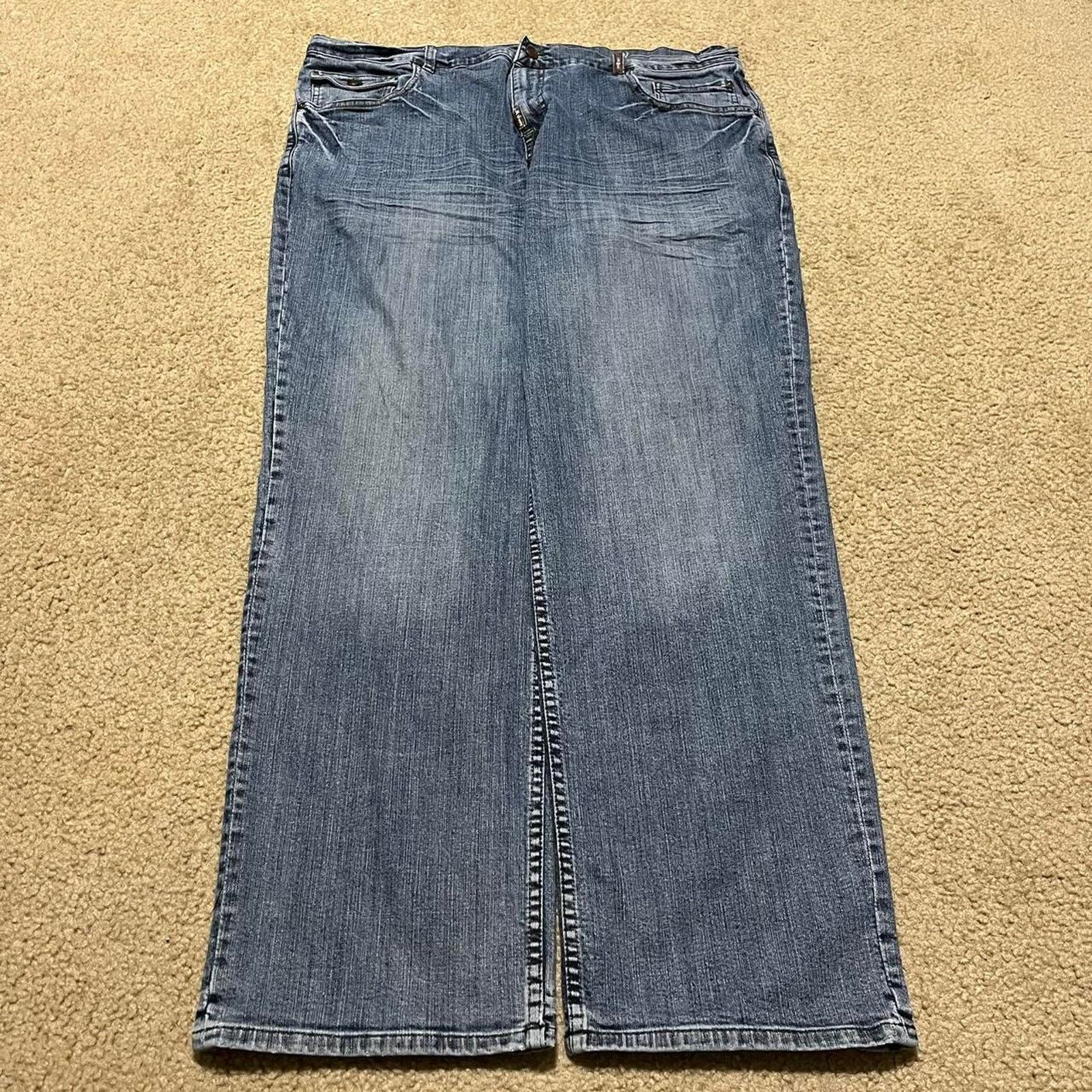 Other LRG Y2K Baggy Skater Embroidered Faded Nicely Washed Jeans Size US 40 / EU 56 - 2 Thumbnail