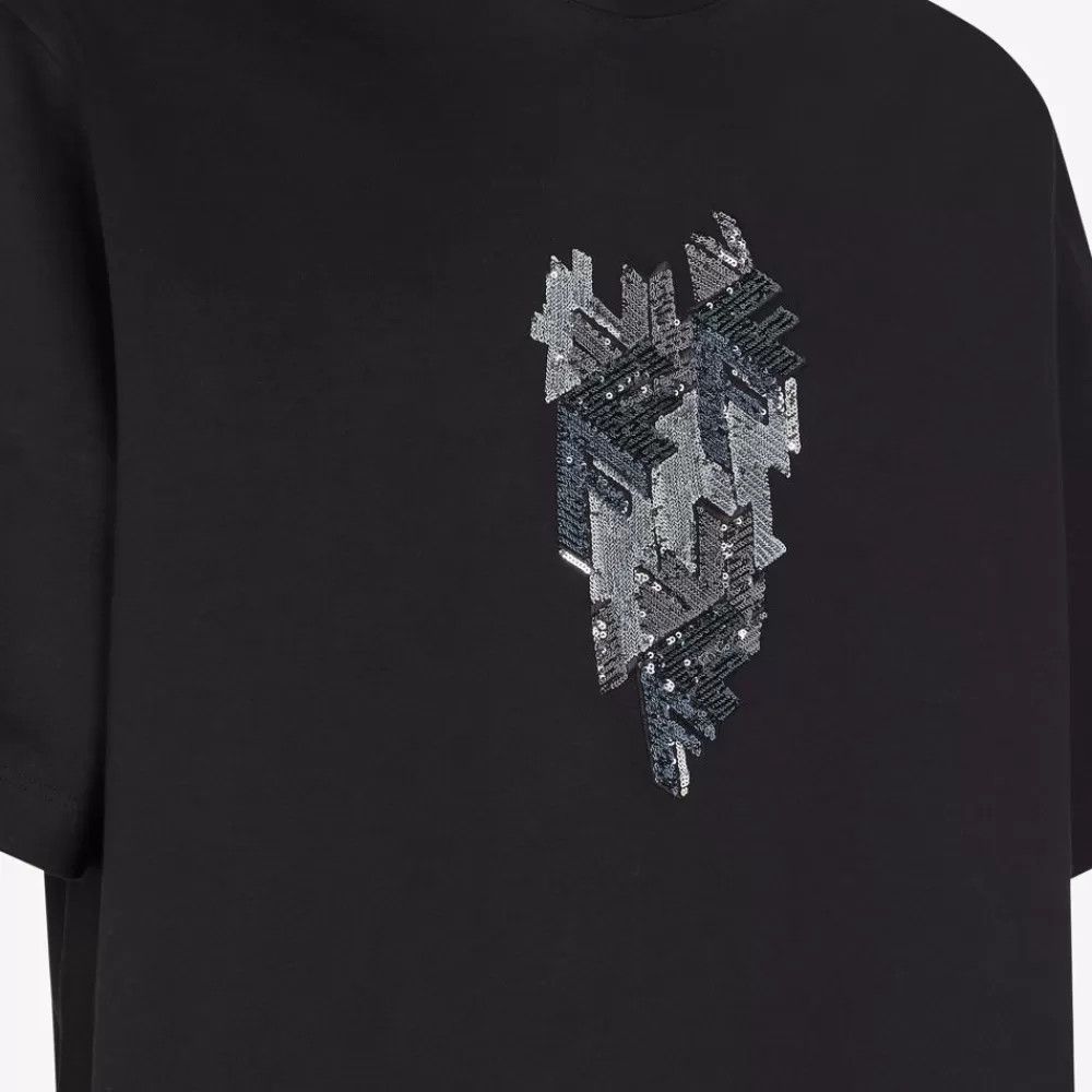 Fendi o1loc1c0824 T-Shirt in Black Size US XL / EU 56 / 4 - 3 Thumbnail