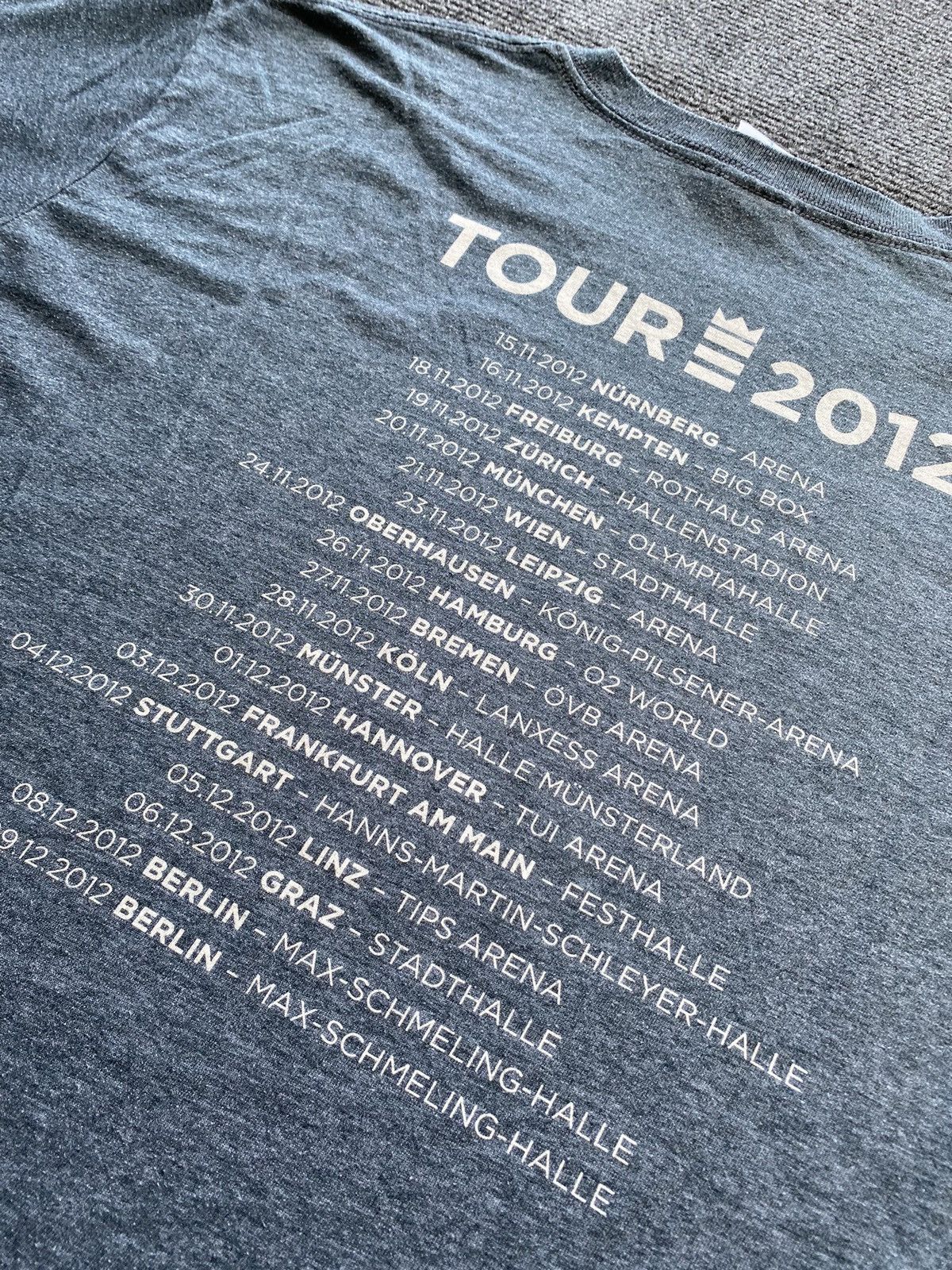 Band Tees 🔥00s Seeed 2012 Band Tour Europe Blue tee rare vntg Size US L / EU 52-54 / 3 - 3 Thumbnail
