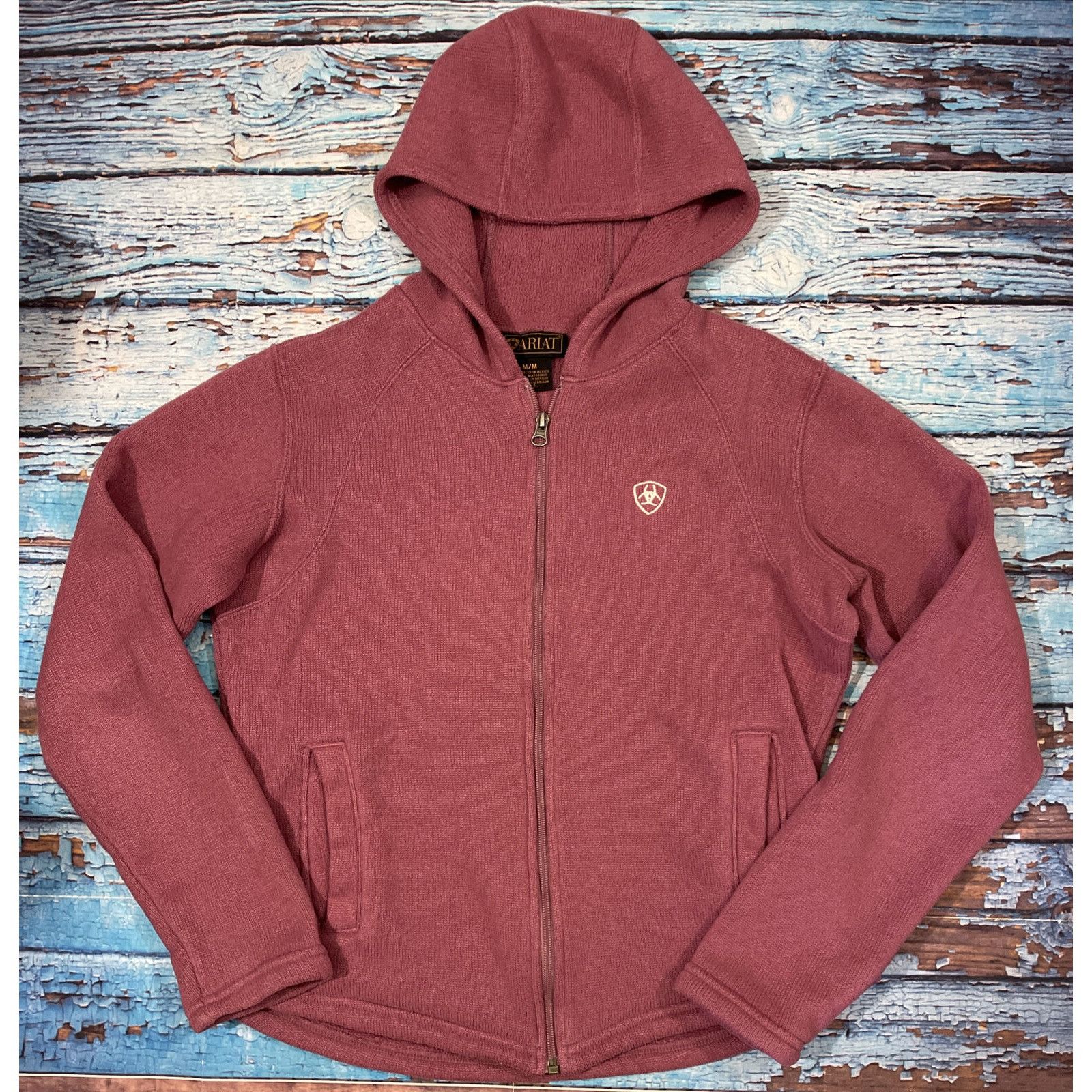 Ariat ARIAT Hoodie Full Zip womens Medium PINK Long Sleeve Size M / US 6-8 / IT 42-44 - 2 Thumbnail