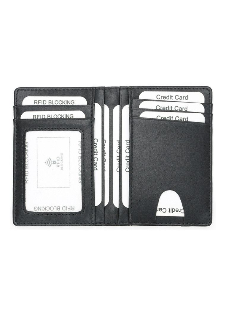 Other Black Grained Leather RFID Card Holder Size ONE SIZE - 1 Thumbnail