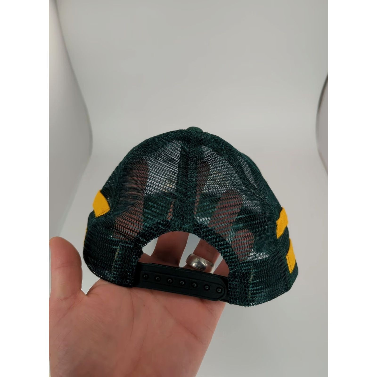 Vintage VINTAGE Cabela's 250 Embroidered Racing Snapback Hat Green Yellow Cap/Trucker Style Mens Adjustable Baseball Cap Size ONE SIZE - 6 Thumbnail