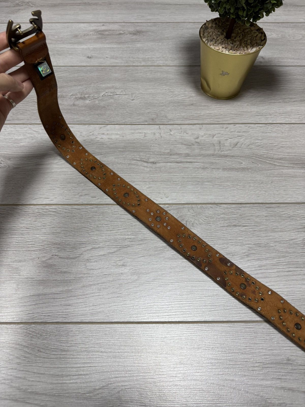 Just Cavalli Just Cavalli leather studded lacquered belt vintage eb0 Size ONE SIZE - 6 Thumbnail