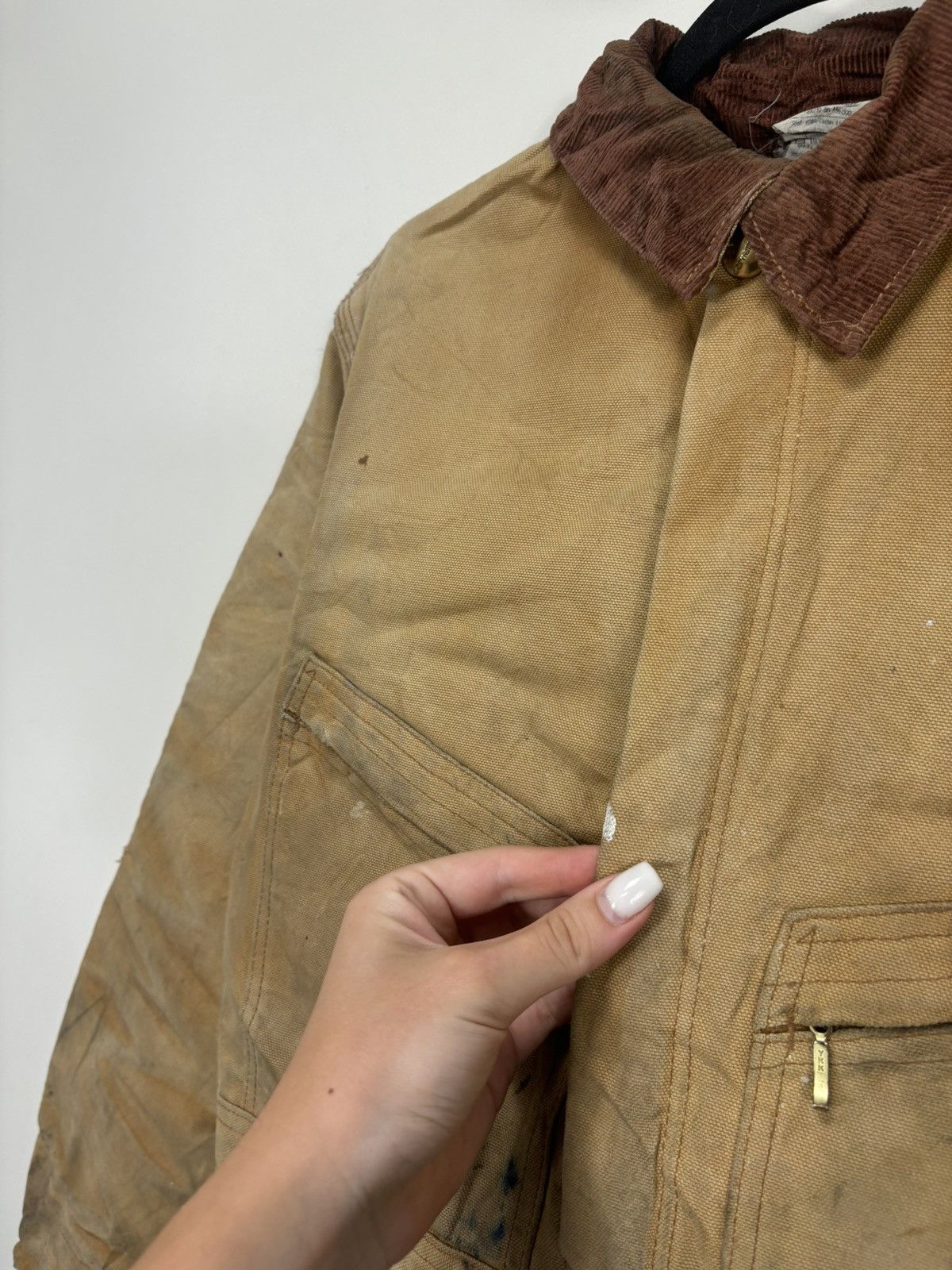 Carhartt Vintage 90s Carhartt Y2K Faded Boxy Cropped Detroit Jacket Size US M / EU 48-50 / 2 - 7 Thumbnail