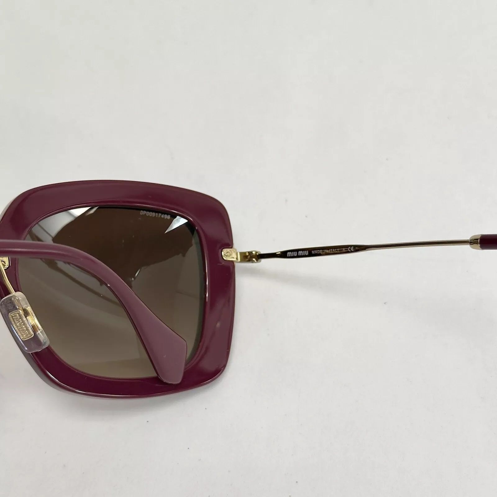 Miu Miu MIU MIU NOIR 07O Foil Purple Square Sunglasses SMU07O Size ONE SIZE - 5 Thumbnail