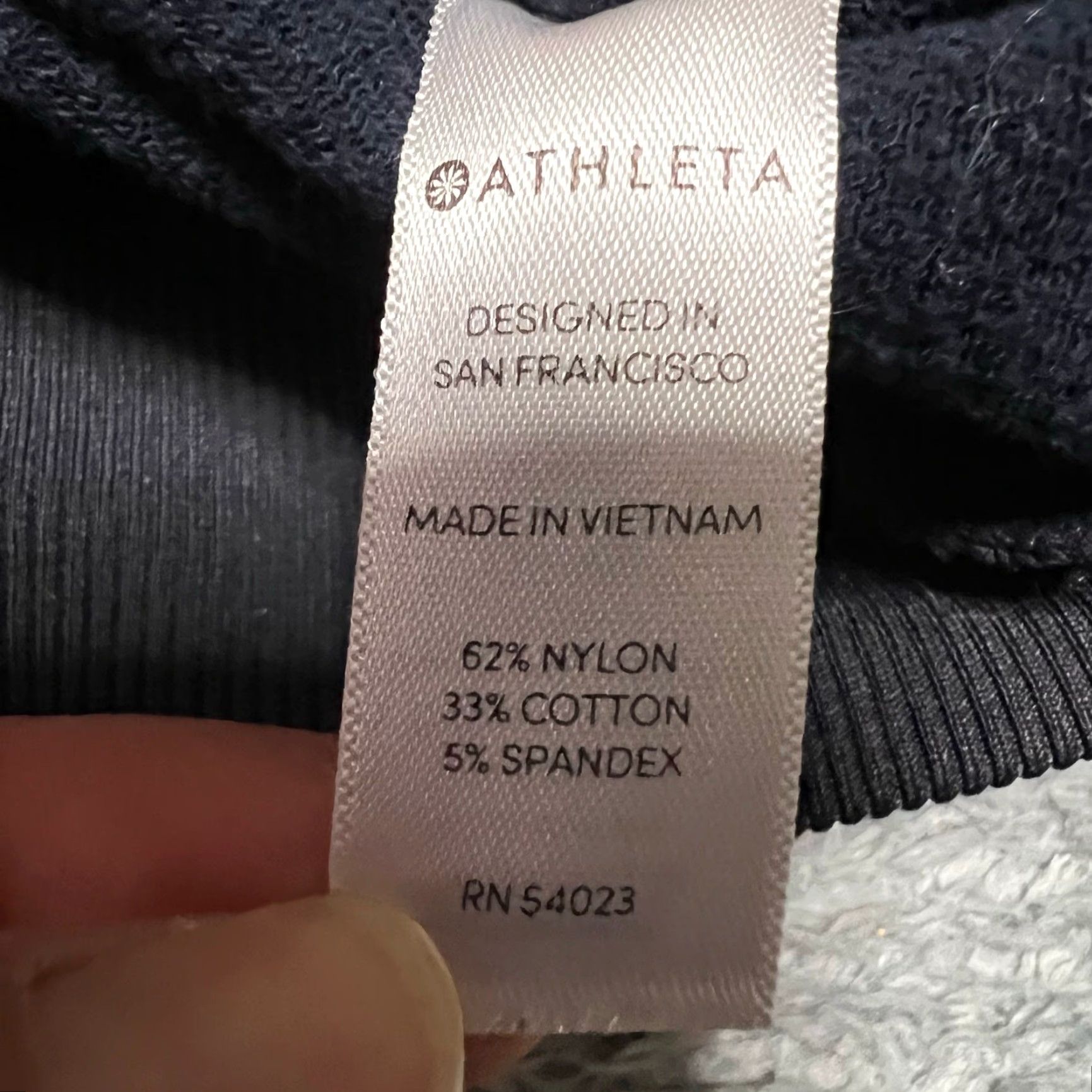 Athleta Athleta Malabar Hoodie Jacket Womens Medium Full Zip Asymmetrical Navy Blue Womens M Navy Blue Jacket Size M / US 6-8 / IT 42-44 - 7 Thumbnail