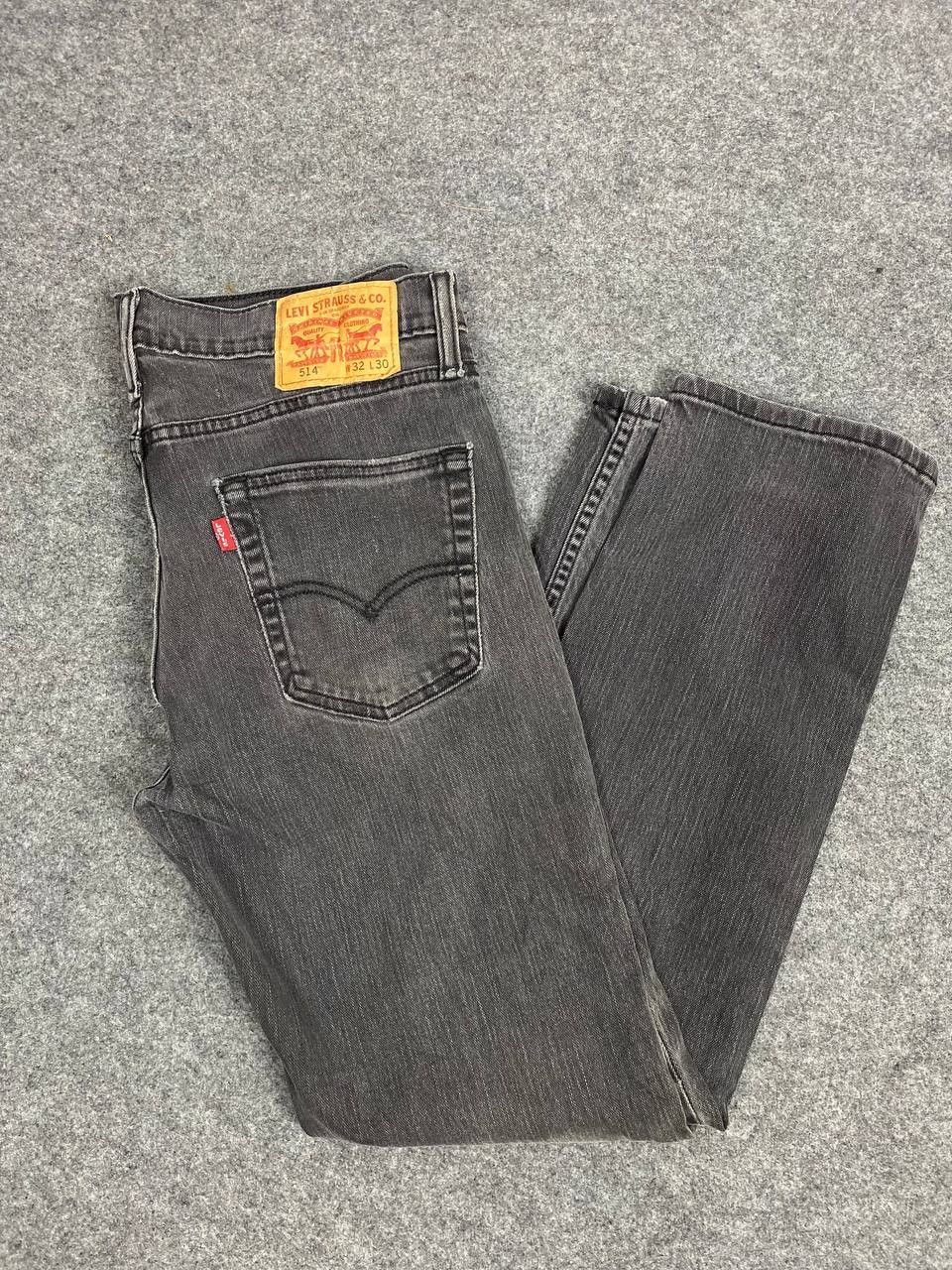 Levi's levis 514 faded black distressed denim Size US 34 / EU 50 - 2 Thumbnail