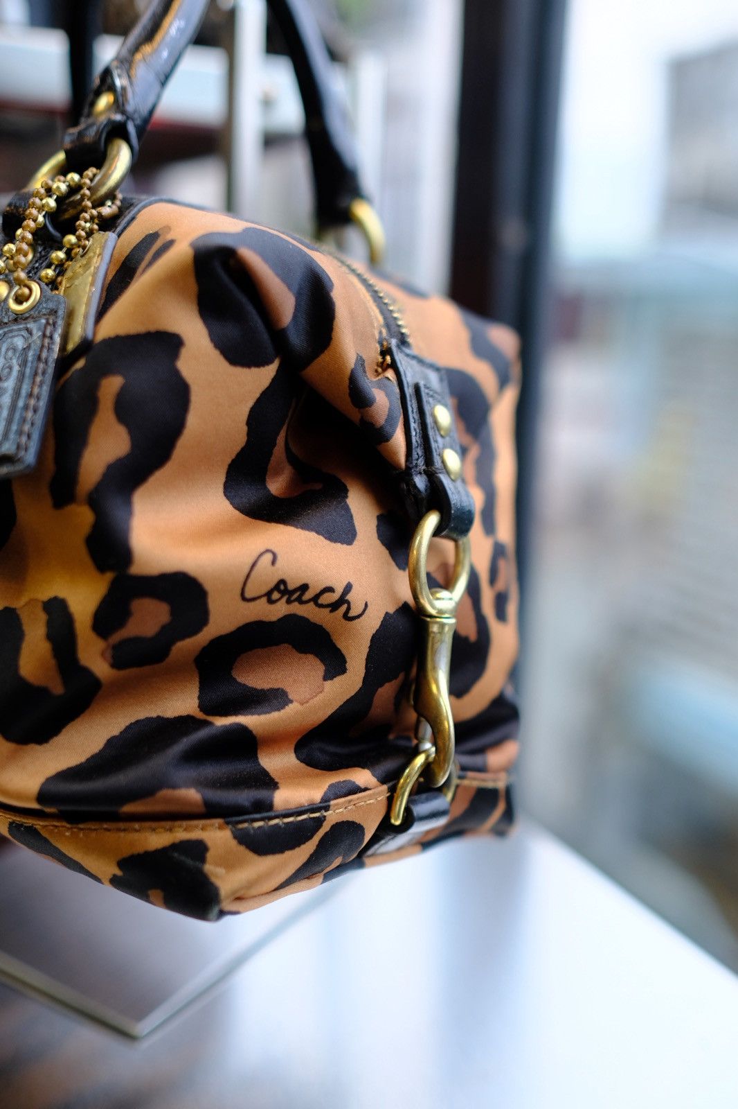 Coach Coach Madison Ocelot Leopard Stachel Hand Bag Size ONE SIZE - 5 Thumbnail