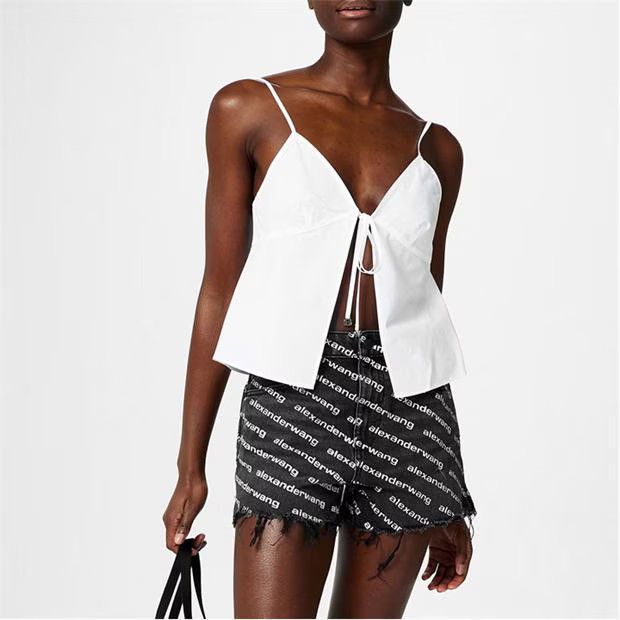 Alexander Wang o1g2r1mq0824 Butterfly Cami Vests in White Size M / US 6-8 / IT 42-44 - 3 Thumbnail