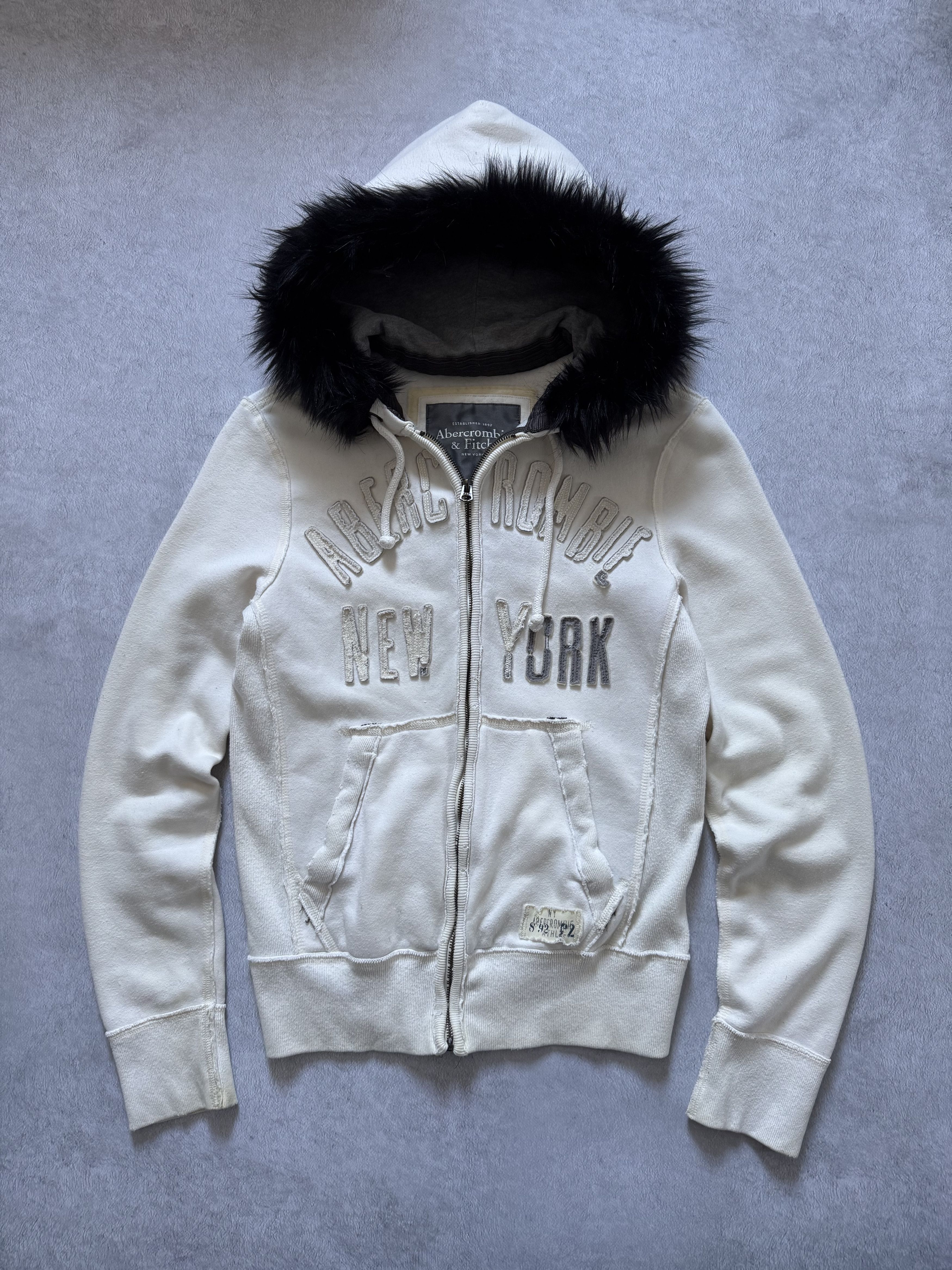 Abercrombie & Fitch Y2K Abercrombie Fur Zip Hoodie LGB I6W9 Style Size US S / EU 44-46 / 1 - 4 Thumbnail