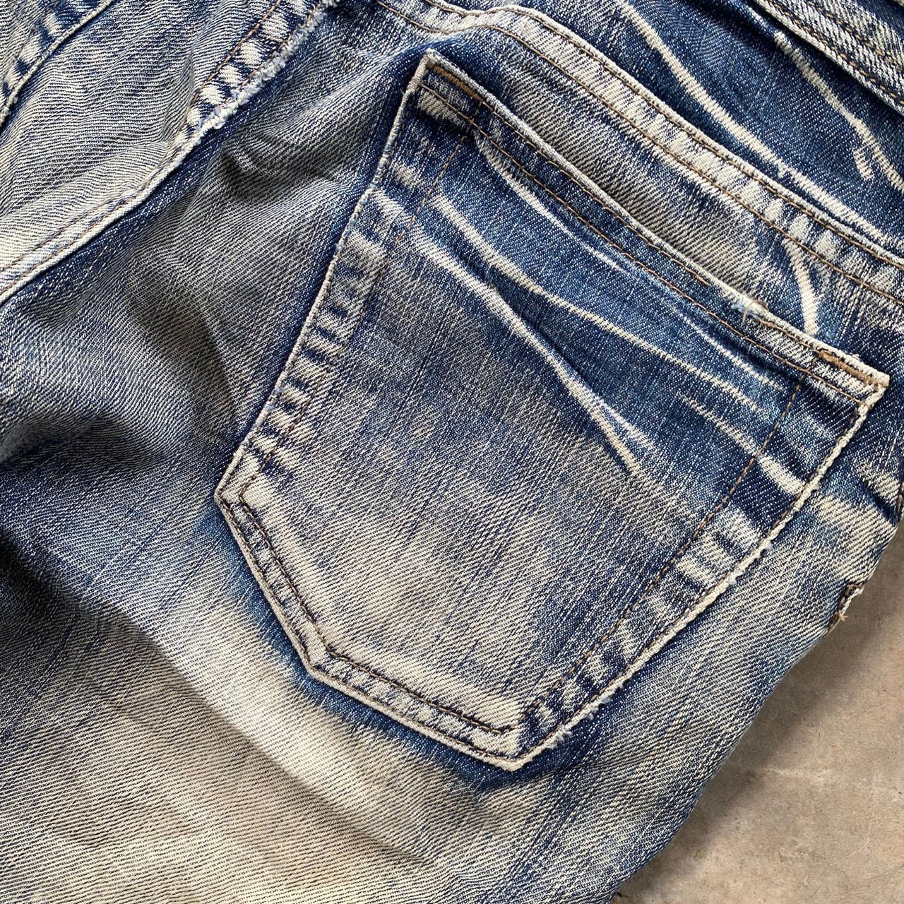 If Six Was Nine 💥Flare💥Vintage Edge Rupert Distressed Denim Size US 32 / EU 48 - 15 Thumbnail