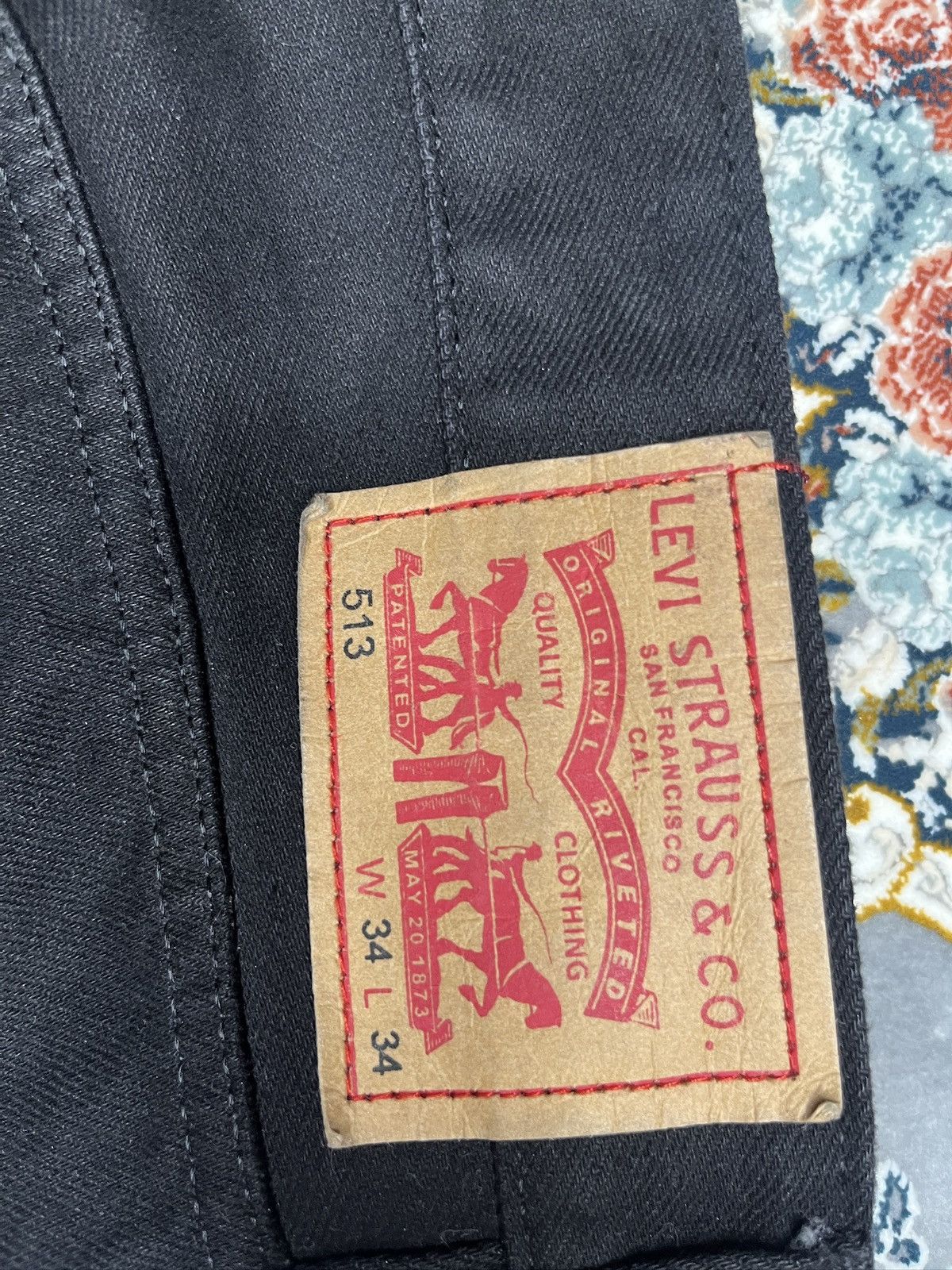 Levi's Rare Black distressed Levi’s 513 straight, bootcut jeans Size US 34 / EU 50 - 7 Thumbnail