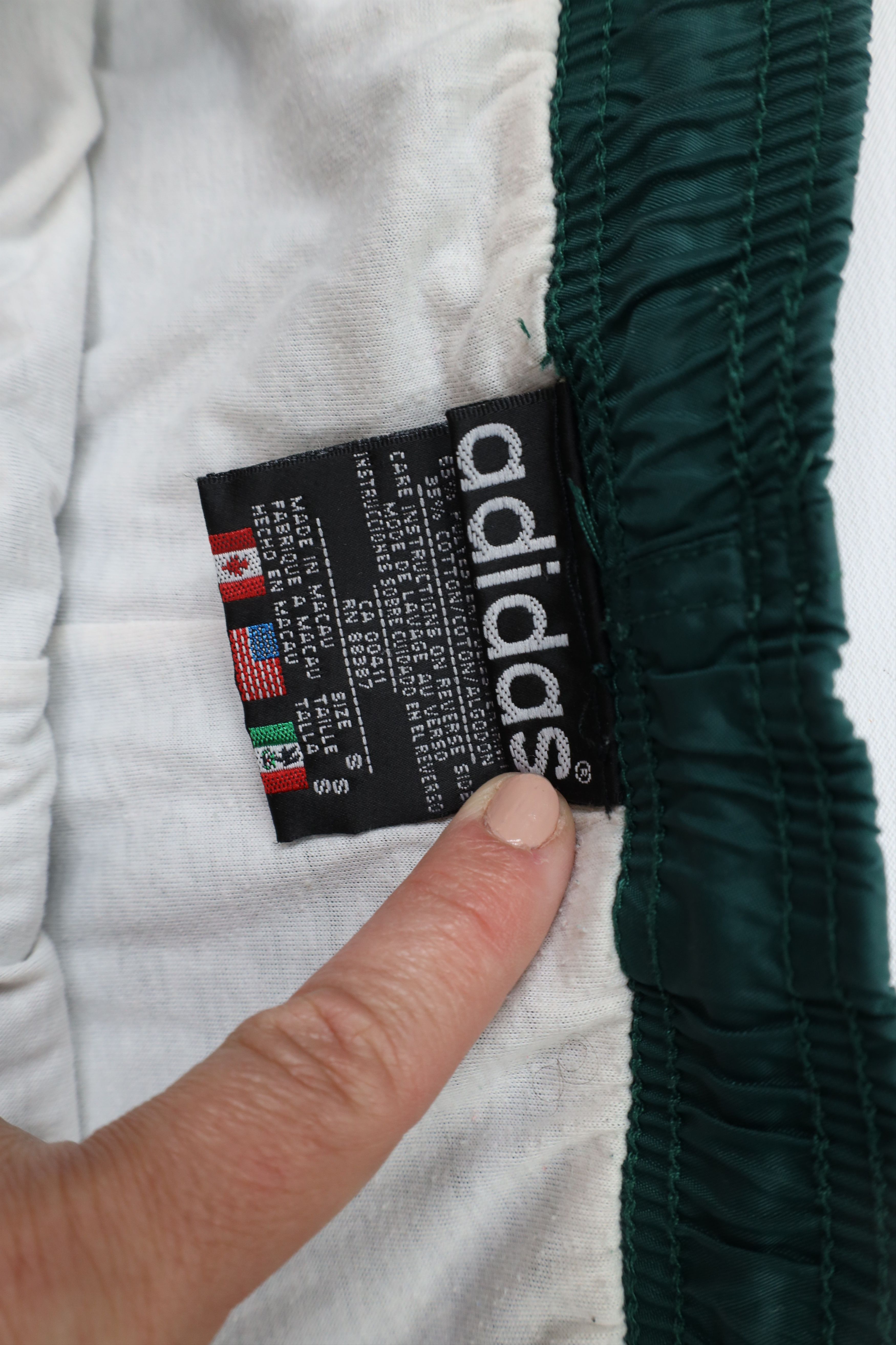 Adidas × Vintage Vintage 90s Adidas Lined Nylon Joggers Jogger Pants Green Size 30 - 8 Thumbnail