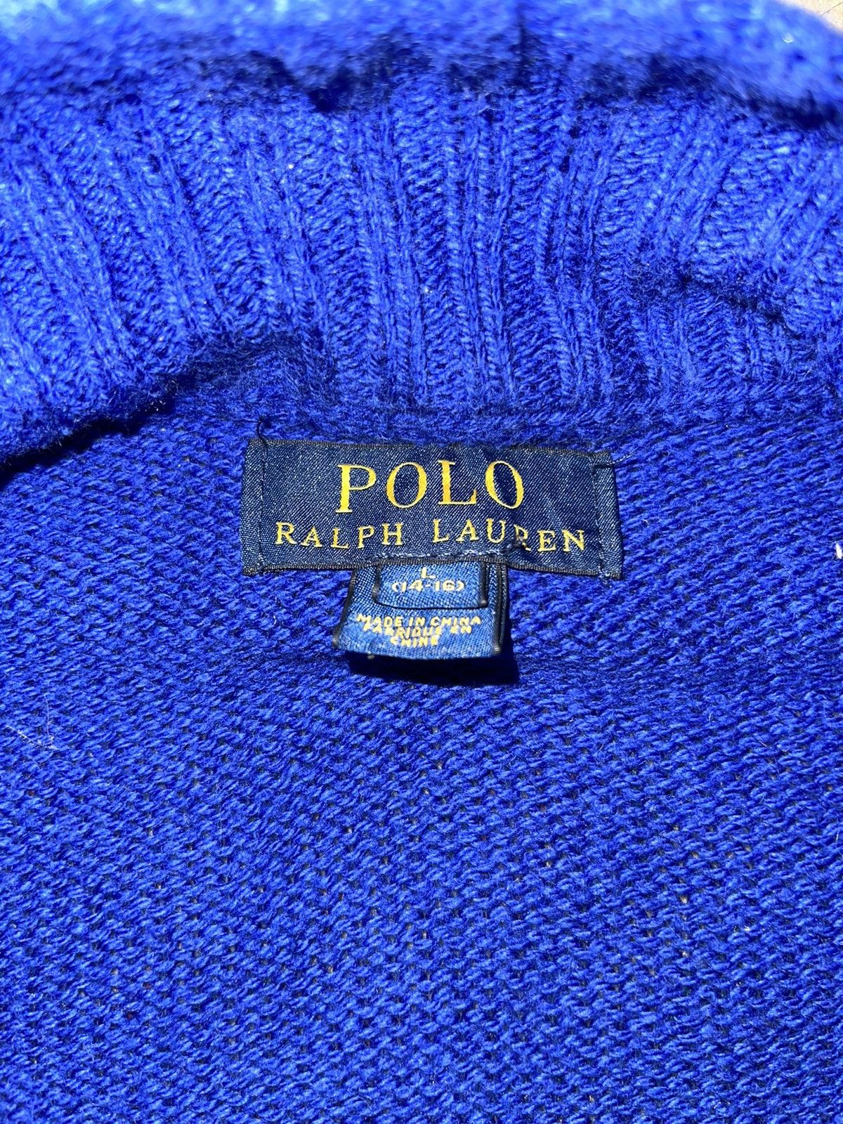 Polo Ralph Lauren Polo Ralph Lauren Mt. Div. Patch Zip-Up Knit Jacket Size US S / EU 44-46 / 1 - 4 Thumbnail