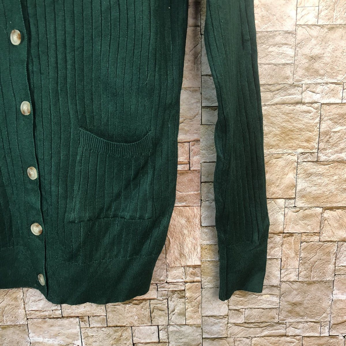 Japanese Brand Kharis Angel Green Cardigan Knitwear #A1237 Size S / US 4 / IT 40 - 8 Thumbnail