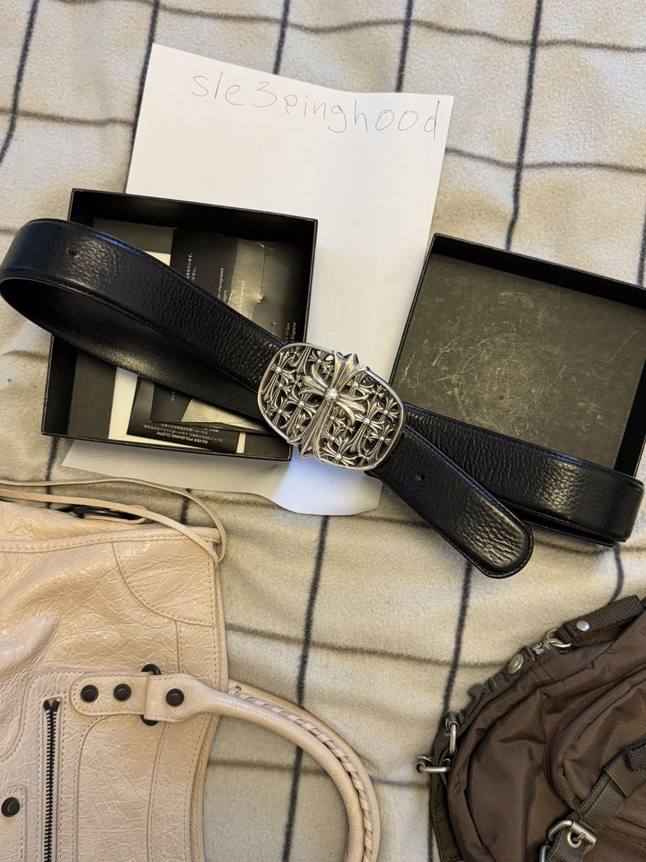Chrome Hearts Chrome Hearts Cemetery Cross Buckle Belt 1.5” Size ONE SIZE - 24 Thumbnail