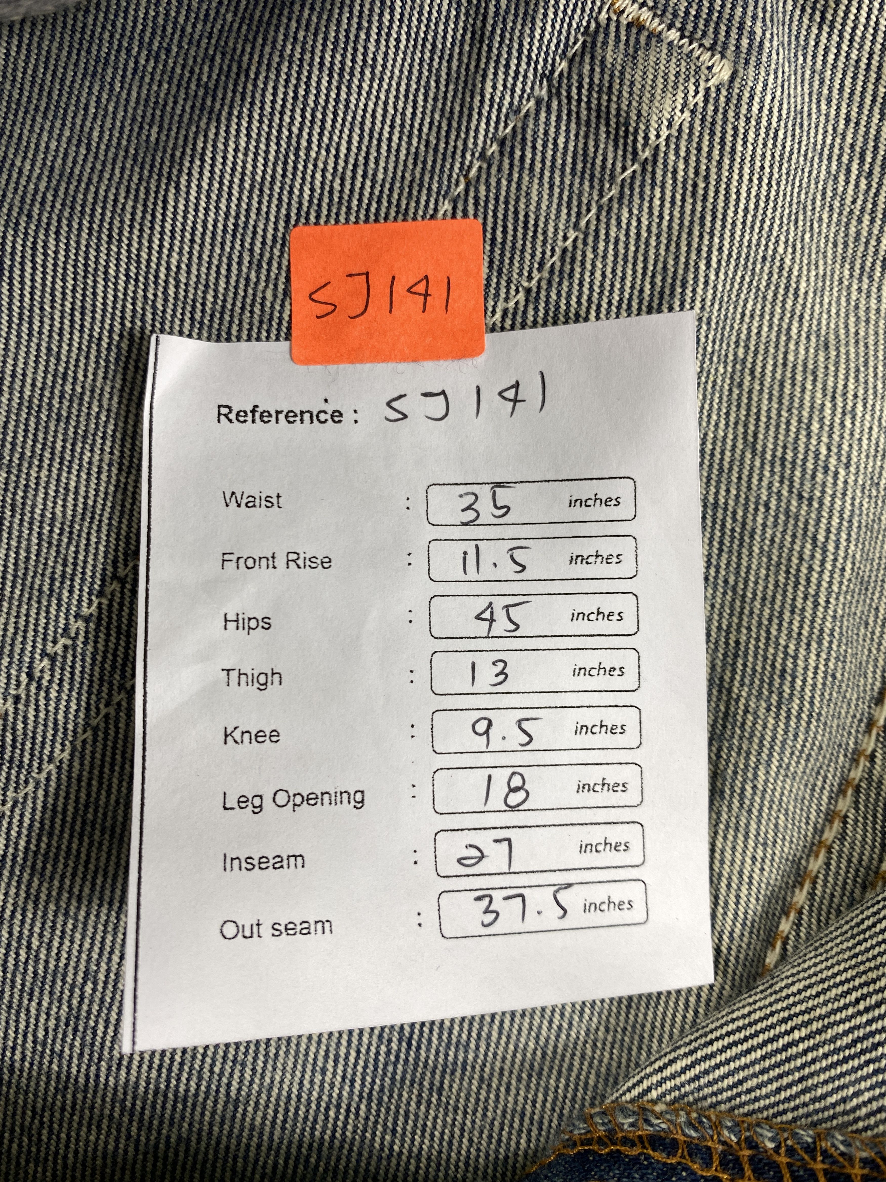 Levi's Distressed Blue Vintage Levi's 511 35x27 Denim -SJ141 Size US 35 - 8 Thumbnail