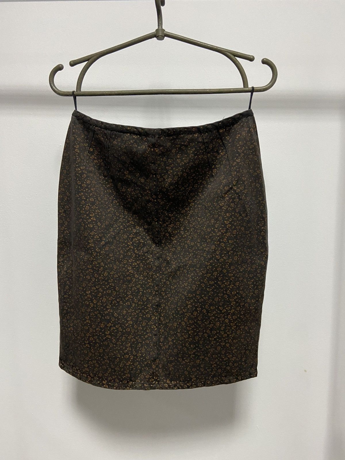 Jean Paul Gaultier × Vintage Jean Paul Gaultier Junior wool skirt overprint flower Size 30" / US 8 / IT 44 - 1 Thumbnail