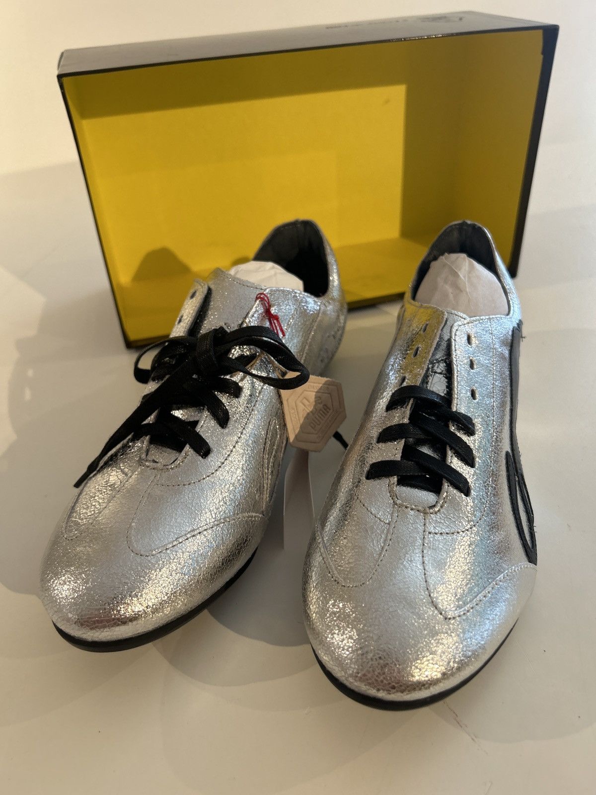 Puma Puma x Van Slobbe | Sprint Logo | Silber CAT | NEW! Size US 7.5 / IT 37.5 - 2 Thumbnail