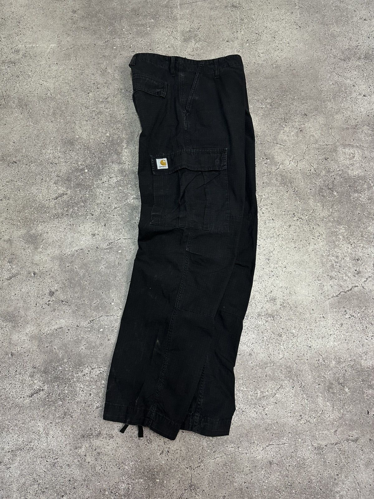 Carhartt Vintage Carhartt WIP Cargo Pants Ripstop Work Black Y2K Size US 34 / EU 50 - 6 Thumbnail