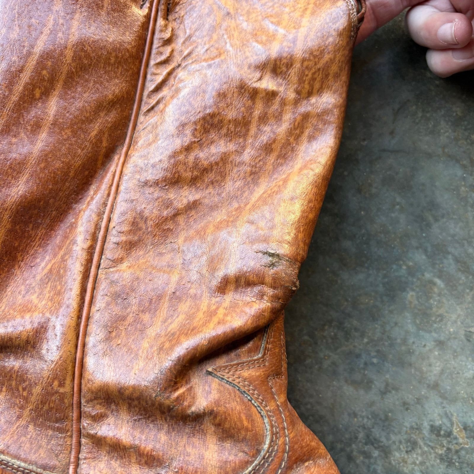Tony Lama Vintage Tony Lama Leather Cowboy Boots Size US 11 / EU 44 - 5 Thumbnail