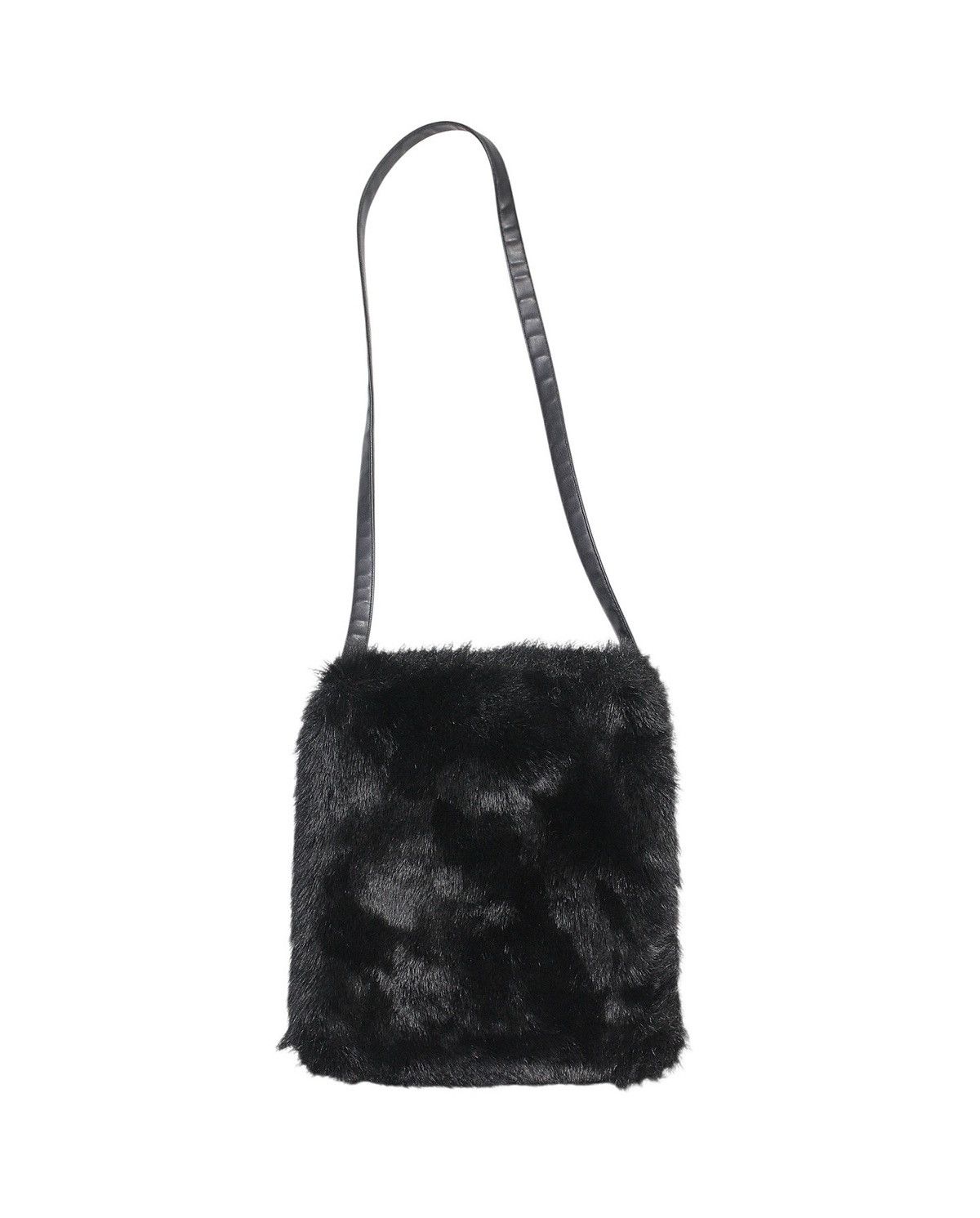 If Six Was Nine 2000S BAG des OLIVE FAUX FUR & FAUX LEATHER SHOULDER BAG Size ONE SIZE - 1 Thumbnail