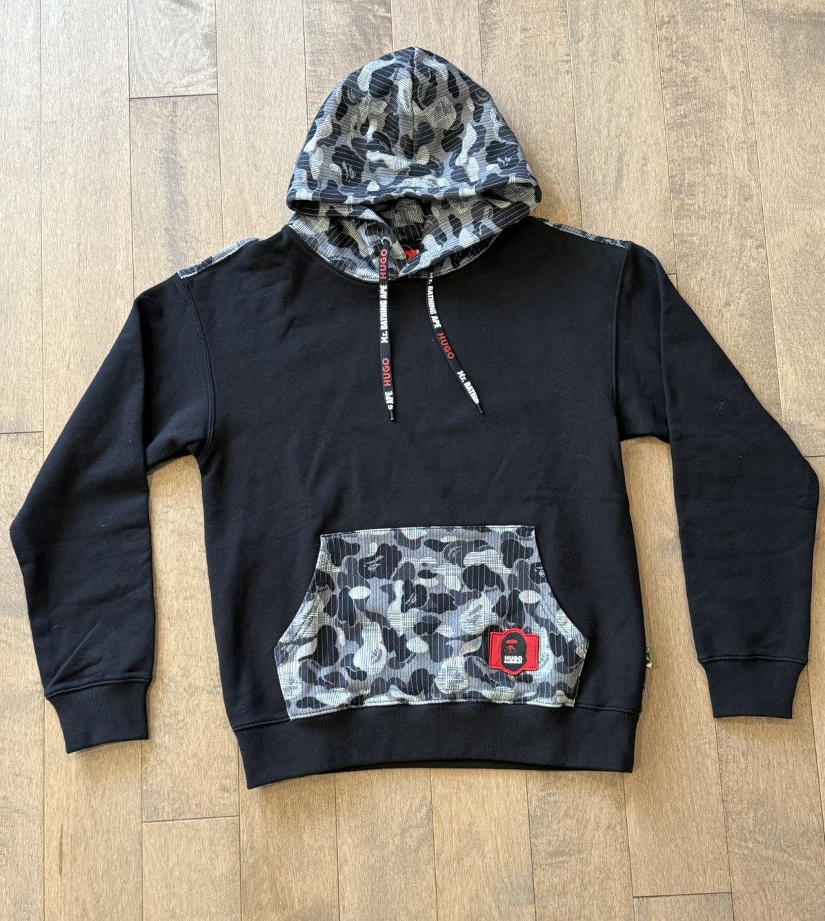 Bape × Hugo Boss New BAPE Mr. Bathing Ape X Hugo Boss Rare Collab Camo Hoodie Size US S / EU 44-46 / 1 - 11 Thumbnail