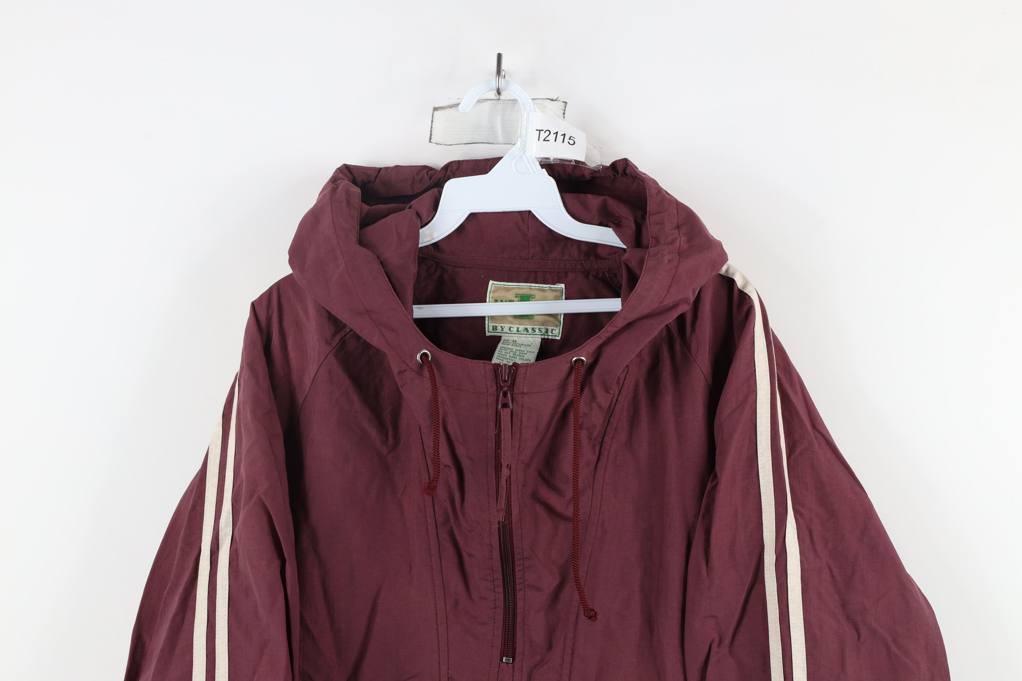 Vintage Vintage 90s Streetwear Striped Hooded Packable Anorak Jacket Size US M / EU 48-50 / 2 - 2 Thumbnail