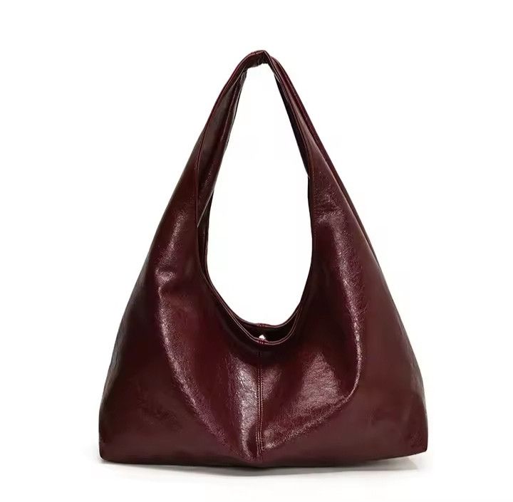 The Unbranded Brand Vintage Hobo Red Handbag Size ONE SIZE - 5 Thumbnail