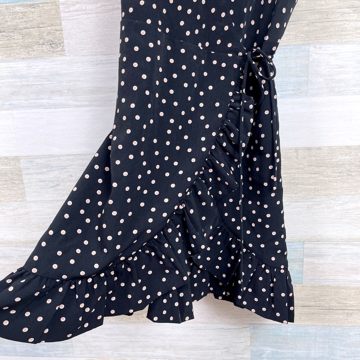 Other Joy Joy Sleeveless Ruffle Tie Dress Black Polka Womens XS Size XS / US 0-2 / IT 36-38 - 3 Thumbnail