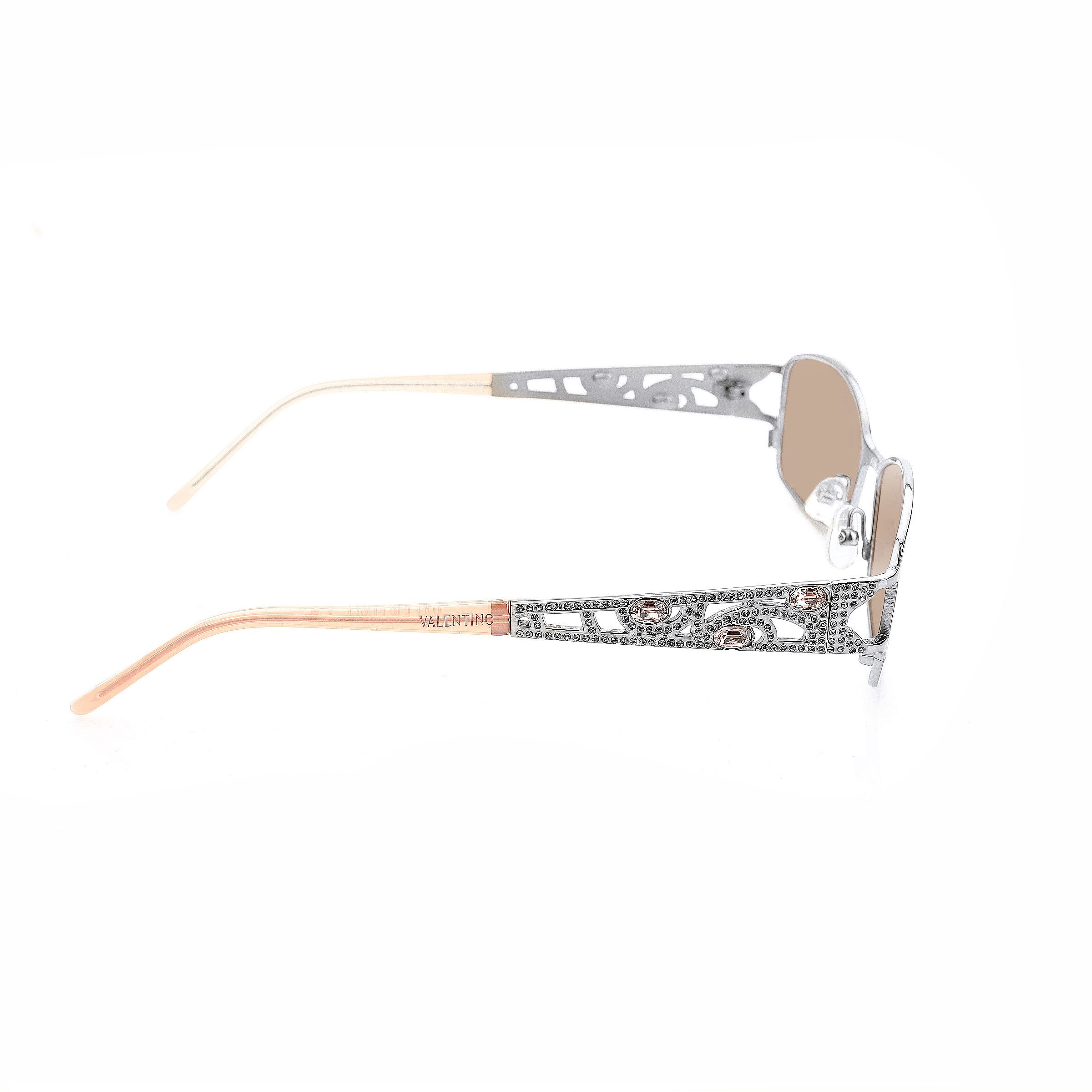 Valentino Valentino '90s Baby Pink Crystals Sunglasses Size ONE SIZE - 2 Thumbnail
