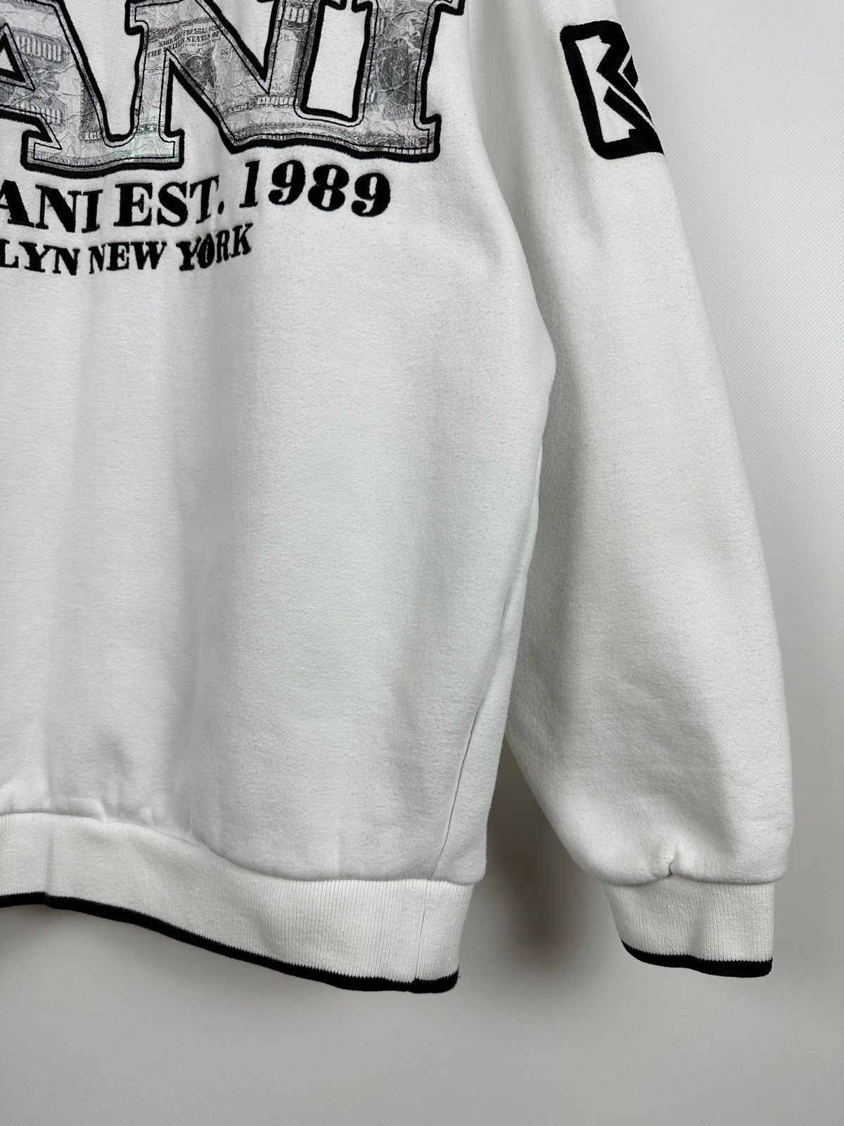Karl Kani 90s Vintage Karl Kani Big Logo Dollar $ White Sweatshirt Size US S / EU 44-46 / 1 - 7 Thumbnail
