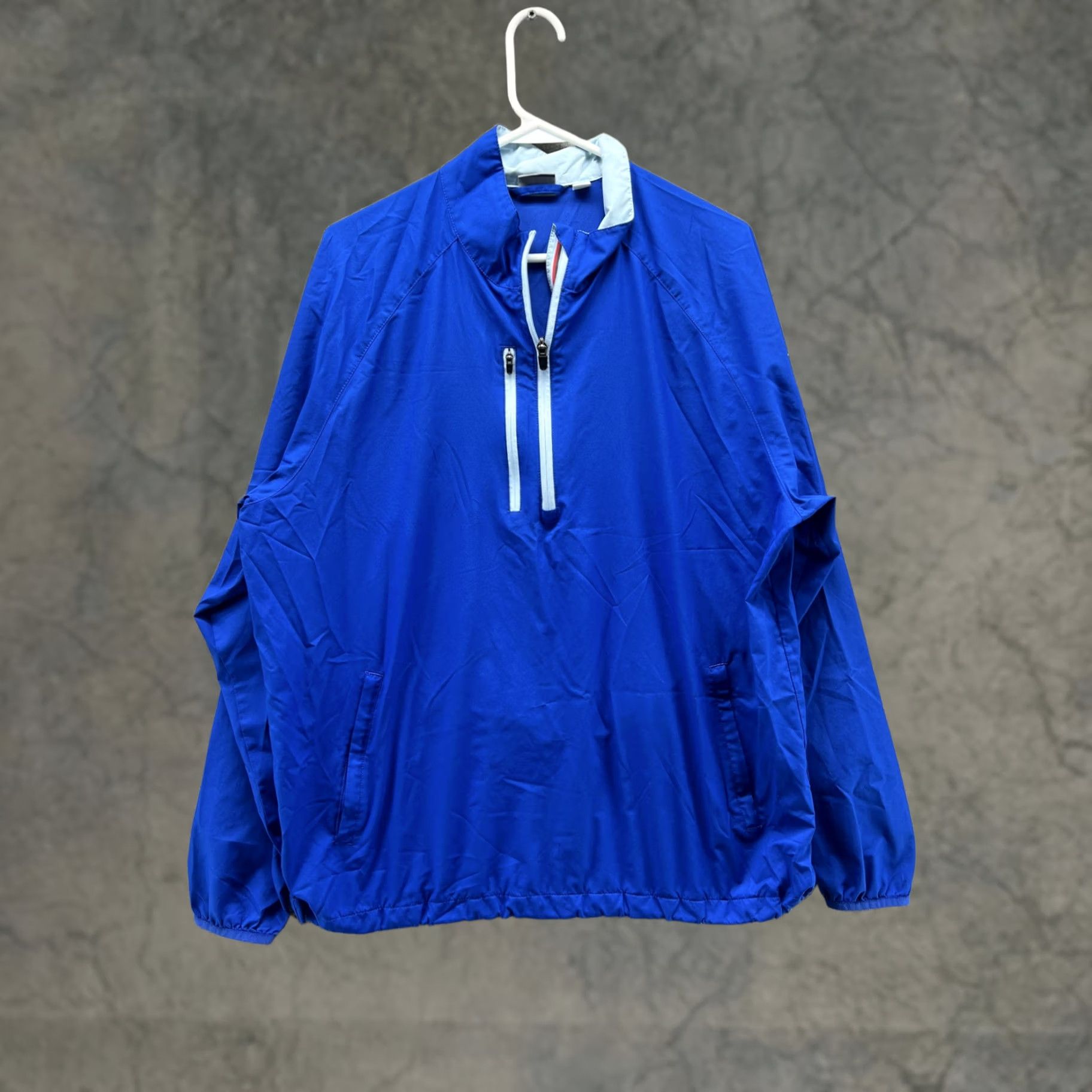 Puma PUMA Jacket Mens Large Blue 1/4 Zip Windbreaker Pullover Lightweight Athletic Shirt Size US L / EU 52-54 / 3 - 1 Thumbnail